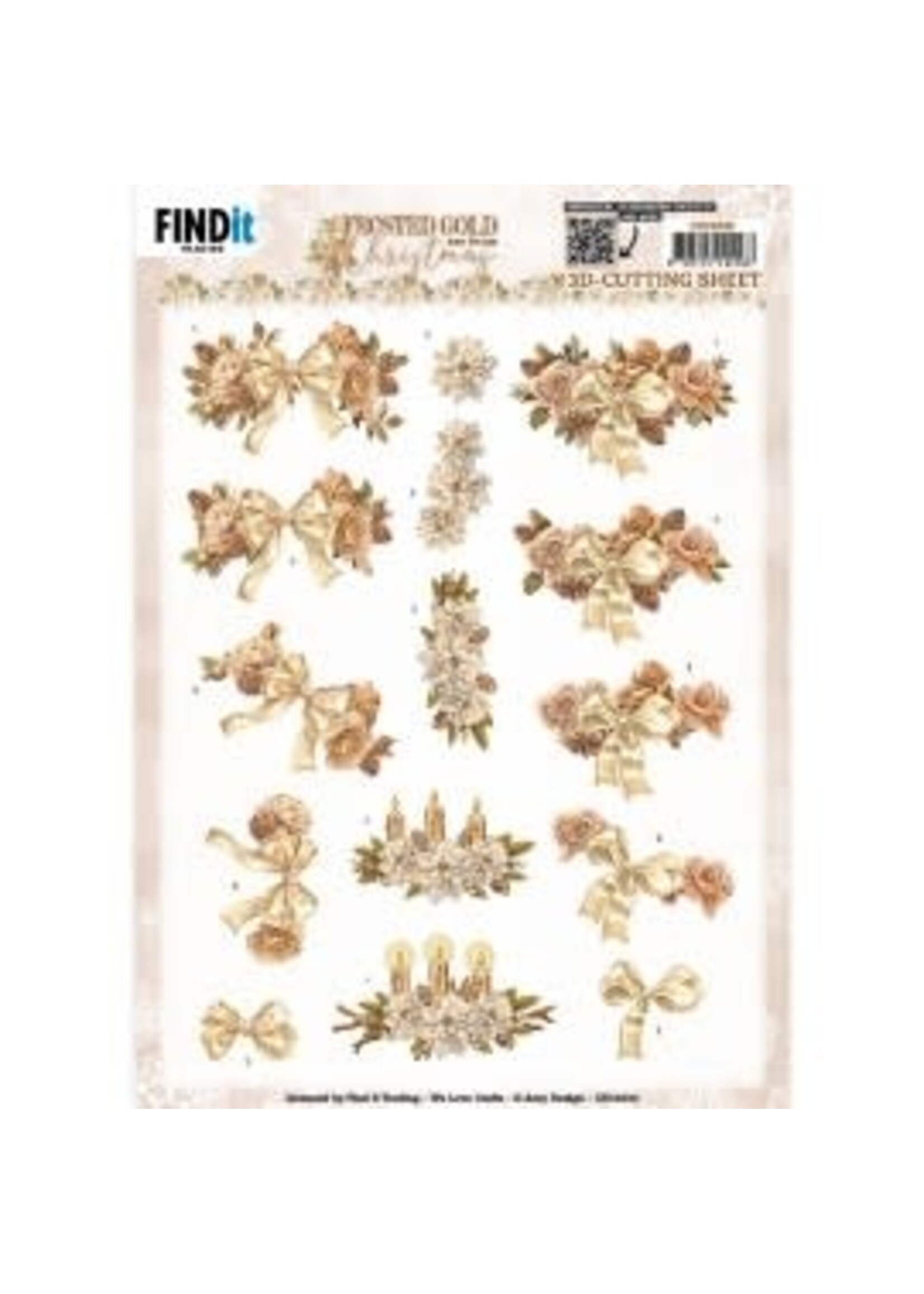 find it Cutting Sheet- Amy Design - Frosted gold Christmas - Christmas piece