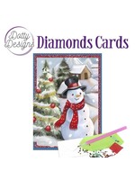 find it Dotty Designs Diamond Cards - Snowman In A Christmas Village