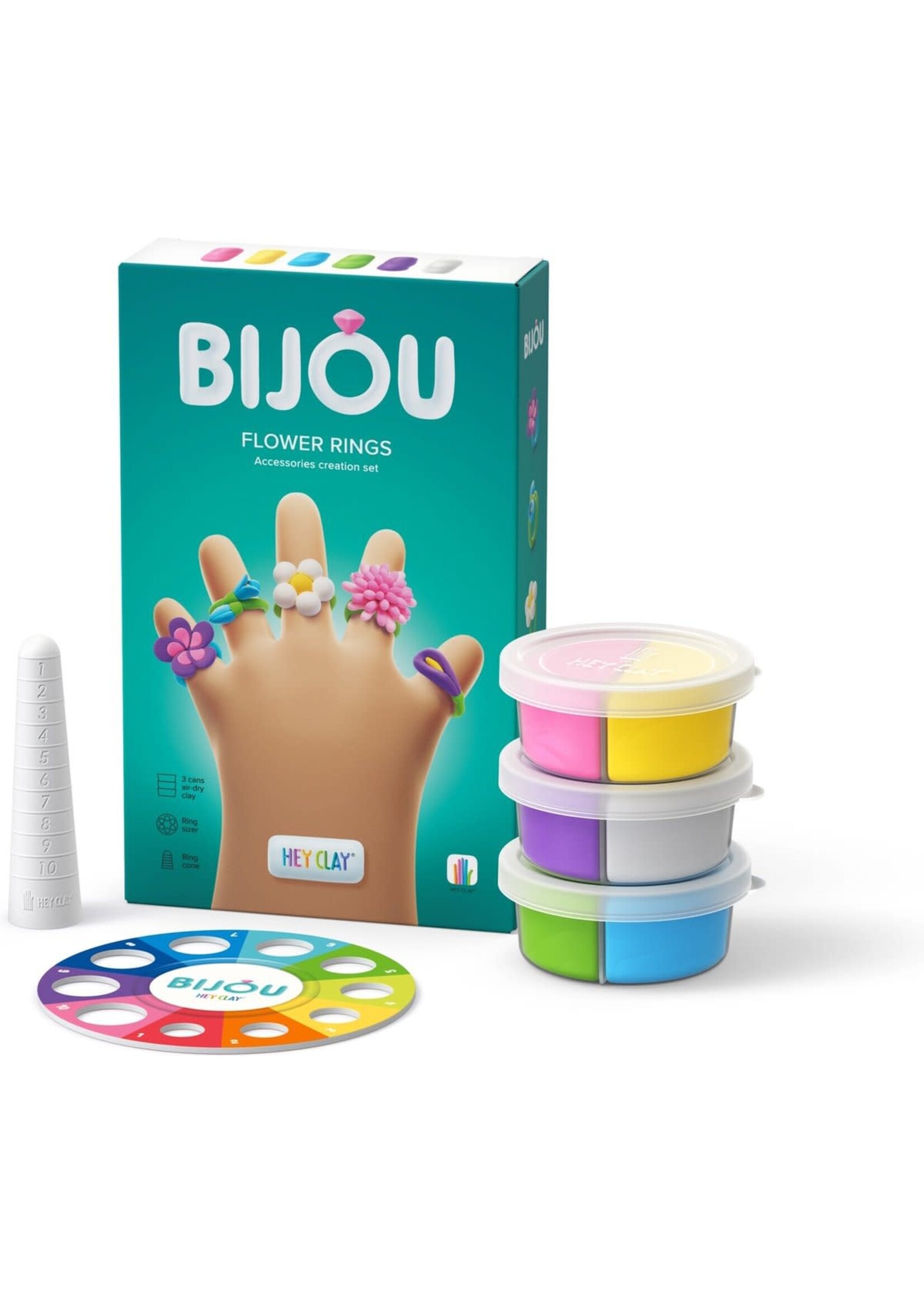 Hey Clay Hey Clay Bijou Ringen Bloemen