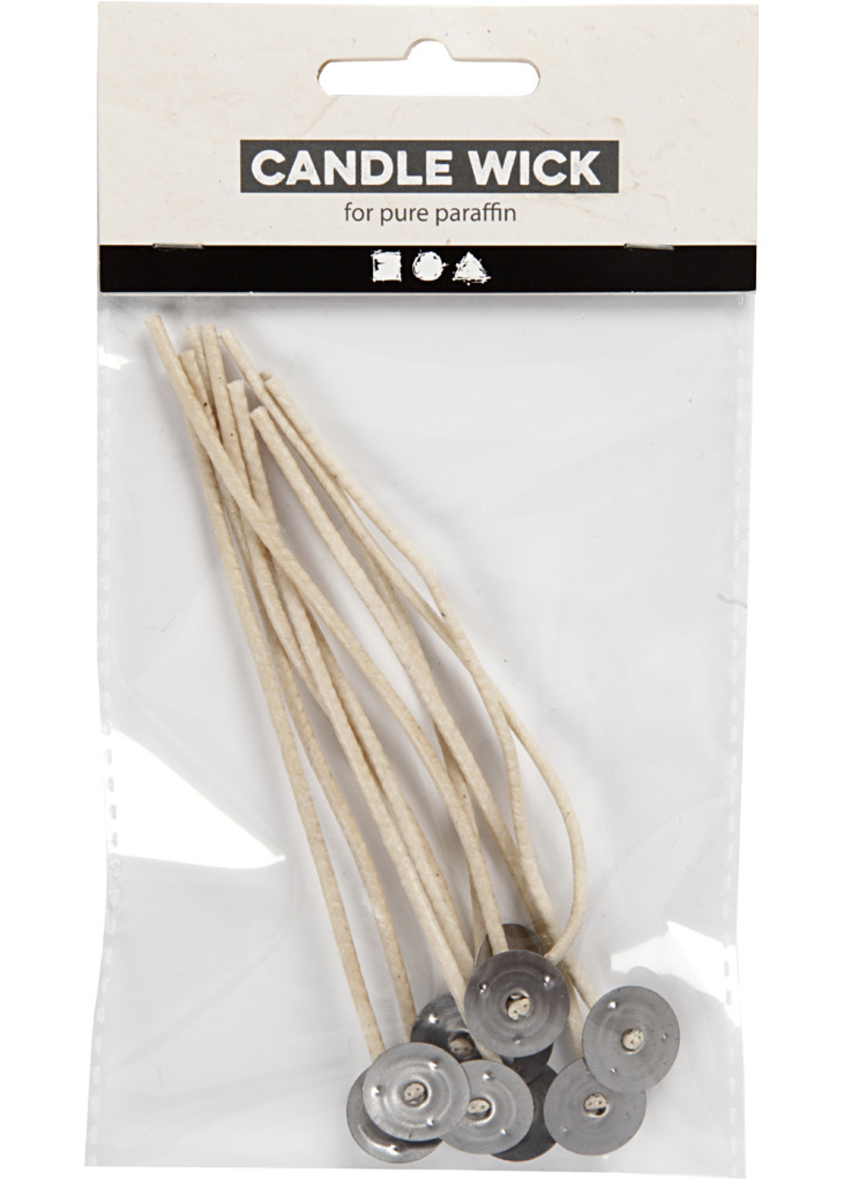 CChobby CC Waxed Kaarsenlonten 11cm (10 stuks)