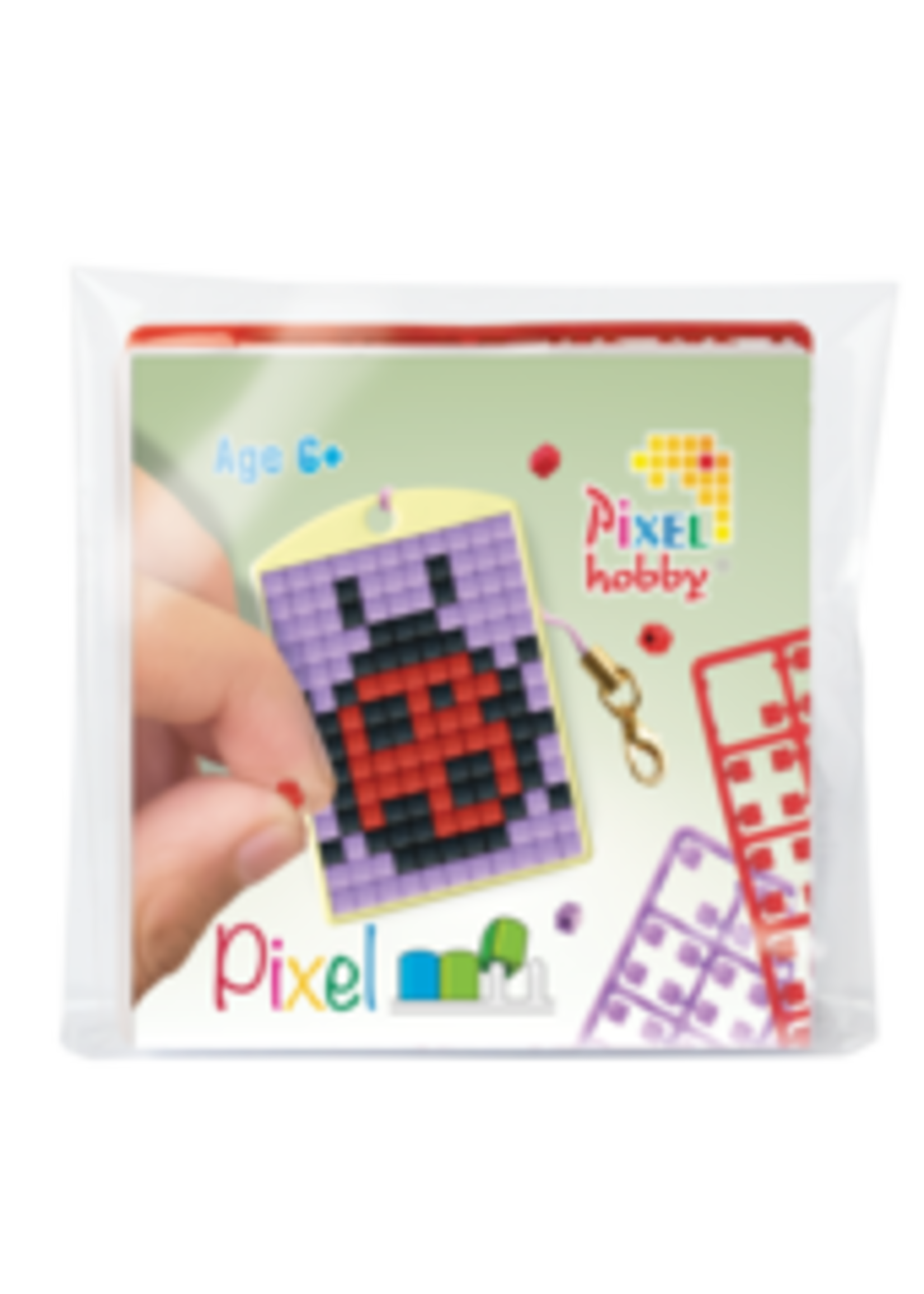 Pixel Pixelhobby - sleutelhanger - Lieveheersbeestje