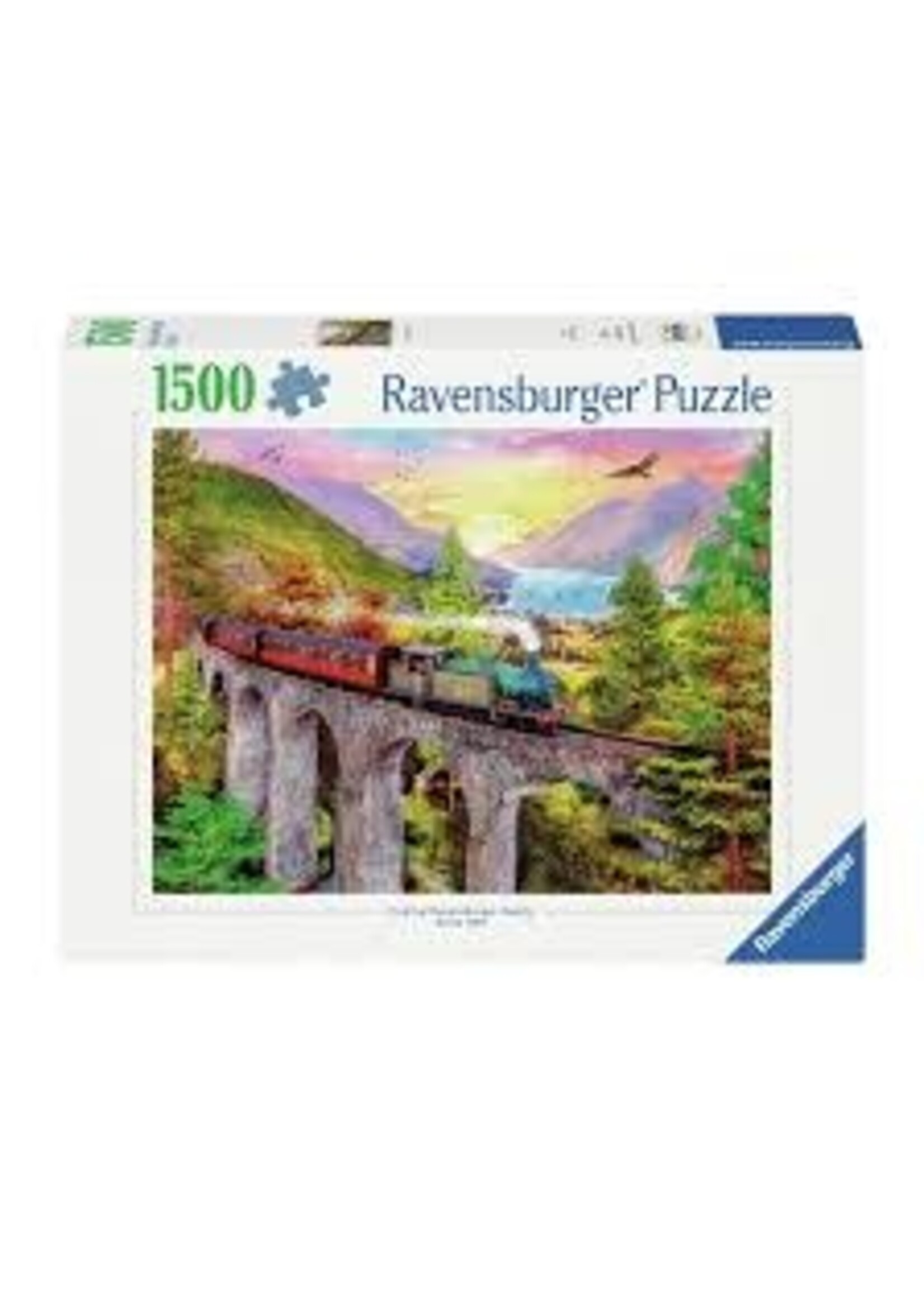 Ravensburger Ravensburger Puzzel trein met Landschap 1500 stukjes