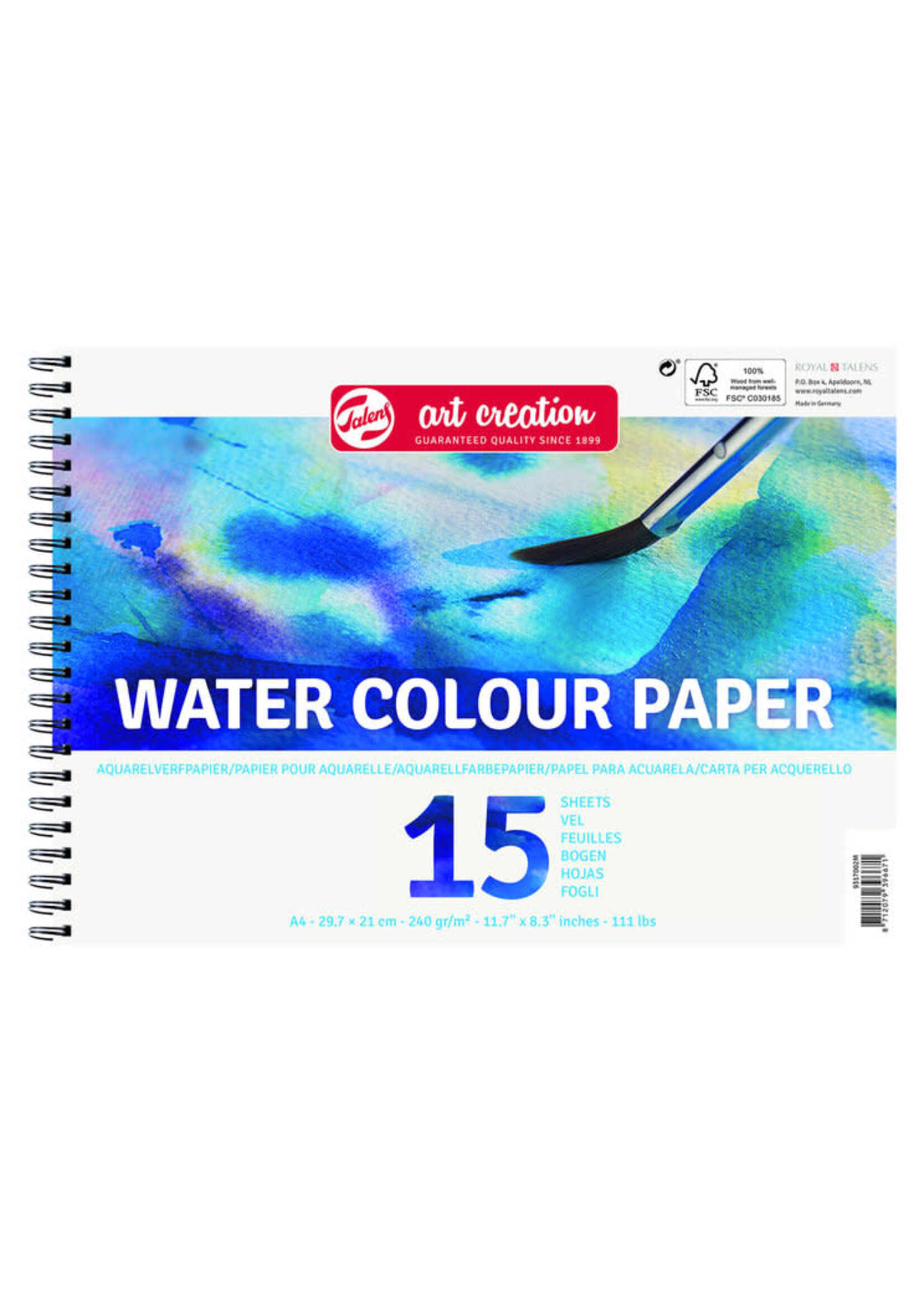 Talens Talens Art Creation Aquarelverfpapier A4 250 g 15 Vellen
