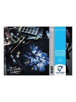 VAN GOGH Van Gogh Aquarelverf zwarte Postkaart 10,5 x 14,8 cm 360 g 25 vellen,