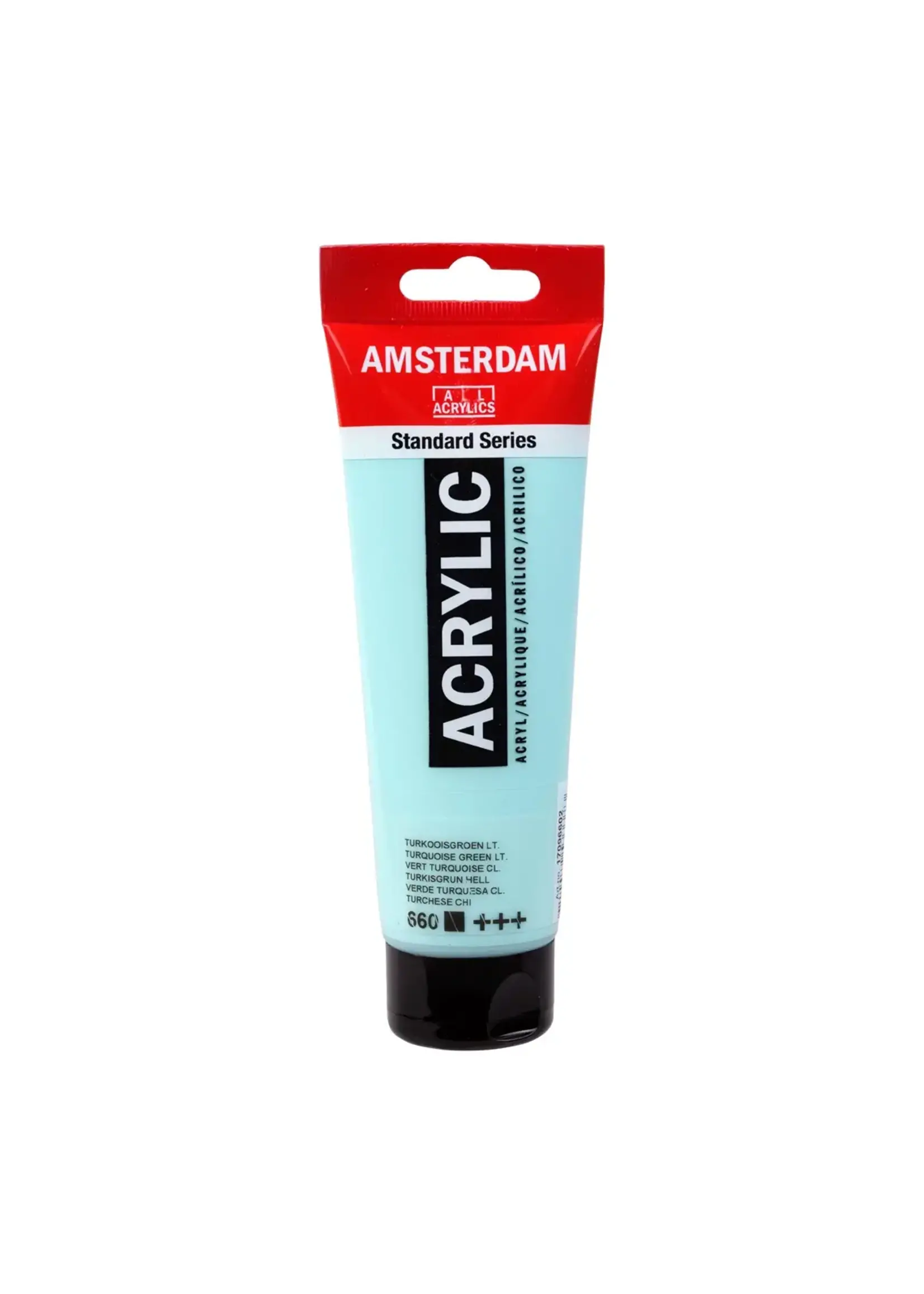 Talens Amsterdam Amsterdam Standard Series Acrylverf Tube 120 ml Turkooisgroen Licht 660