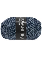 Lana Grossa Lana Grossa - Meilenweit - 150g - 6 draads - 8503 - grijsblauw/donkerblauw