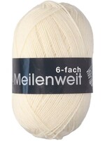 Lana Grossa Lana Grossa - Meilenweit - 150g - 6 draads - 8840 - Wit