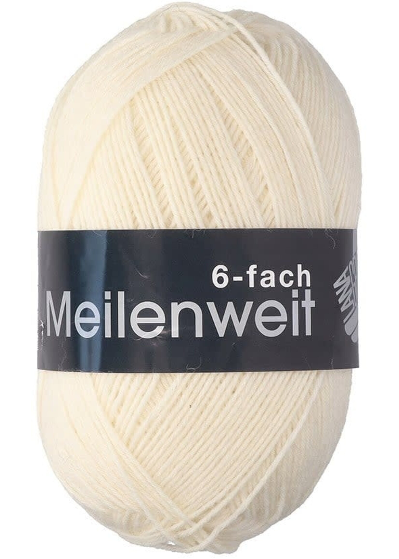 Lana Grossa Lana Grossa - Meilenweit - 150g - 6 draads - 8840 - Wit
