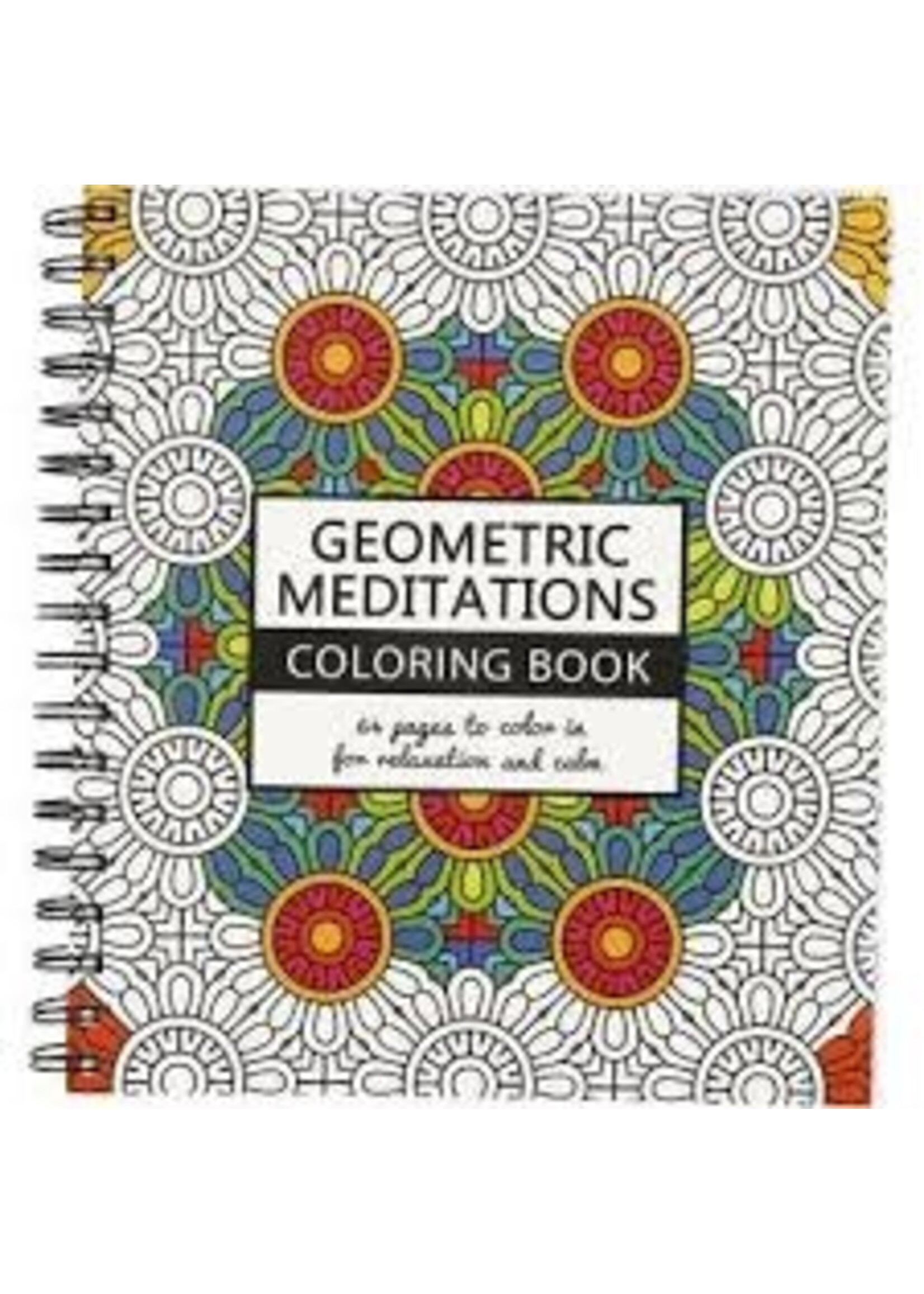 CChobby Kleurboek voor Volwassenen Geometric Meditations Spiraalgebonden