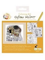 Fridolin Fridolin Coloring Art Kit 4 Kleurplaten met Lijst 15x15 cm Gustav Klimt