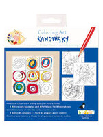 Fridolin Fridolin Coloring Art Kit 4 Kleurplaten met Lijst 15x15 cm Wassily Kandinksky