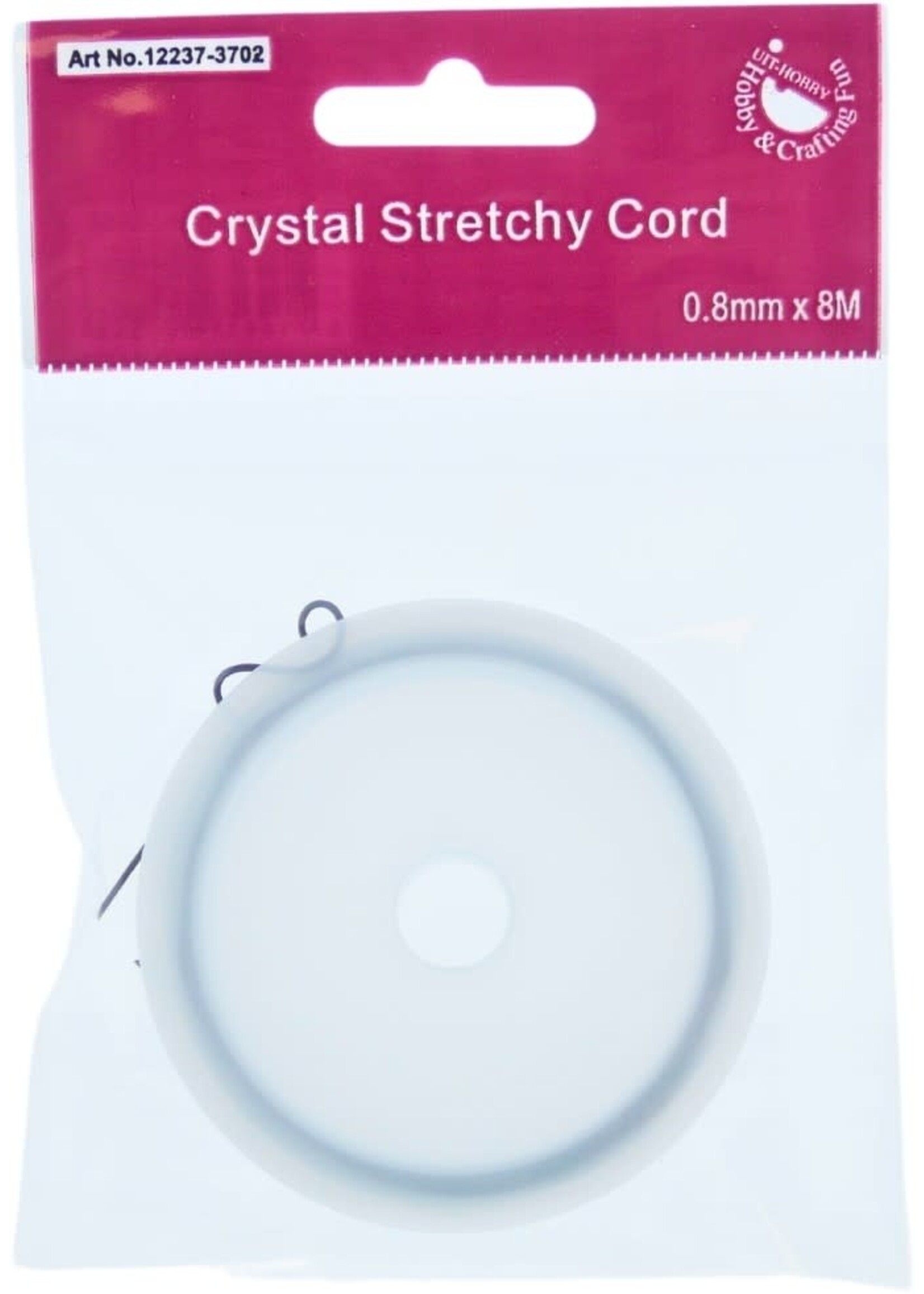 Hobbygroep Crystal Stretch koord - zwart ( 0.8 mm, 8 meter)