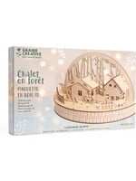 Graine Creative GC Houten DIY Miniatuur Set Huisjes in het Bos 30x15x18 cm