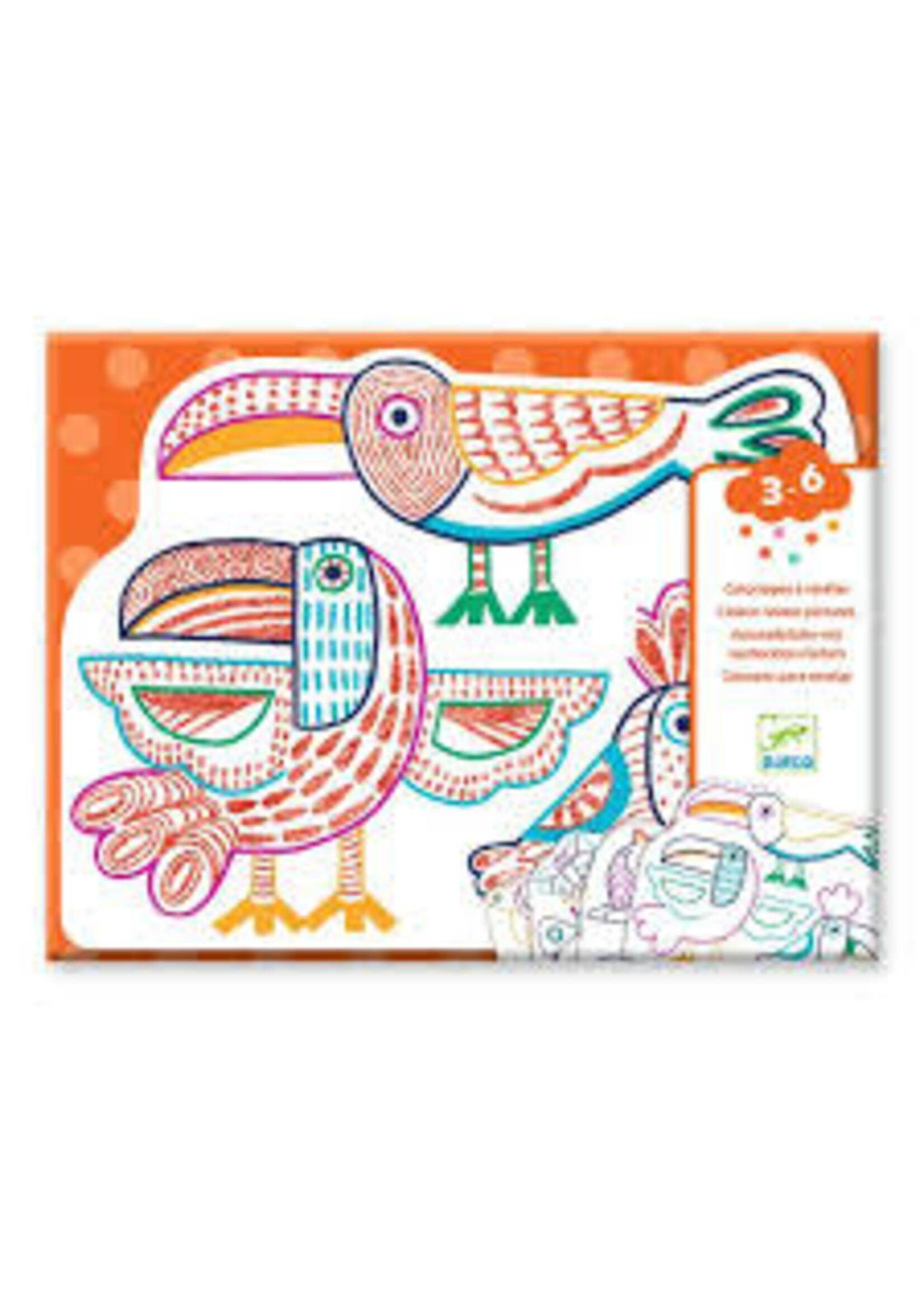 Djeco Djeco kleuren wilde dierenfamilies (DJ00066)