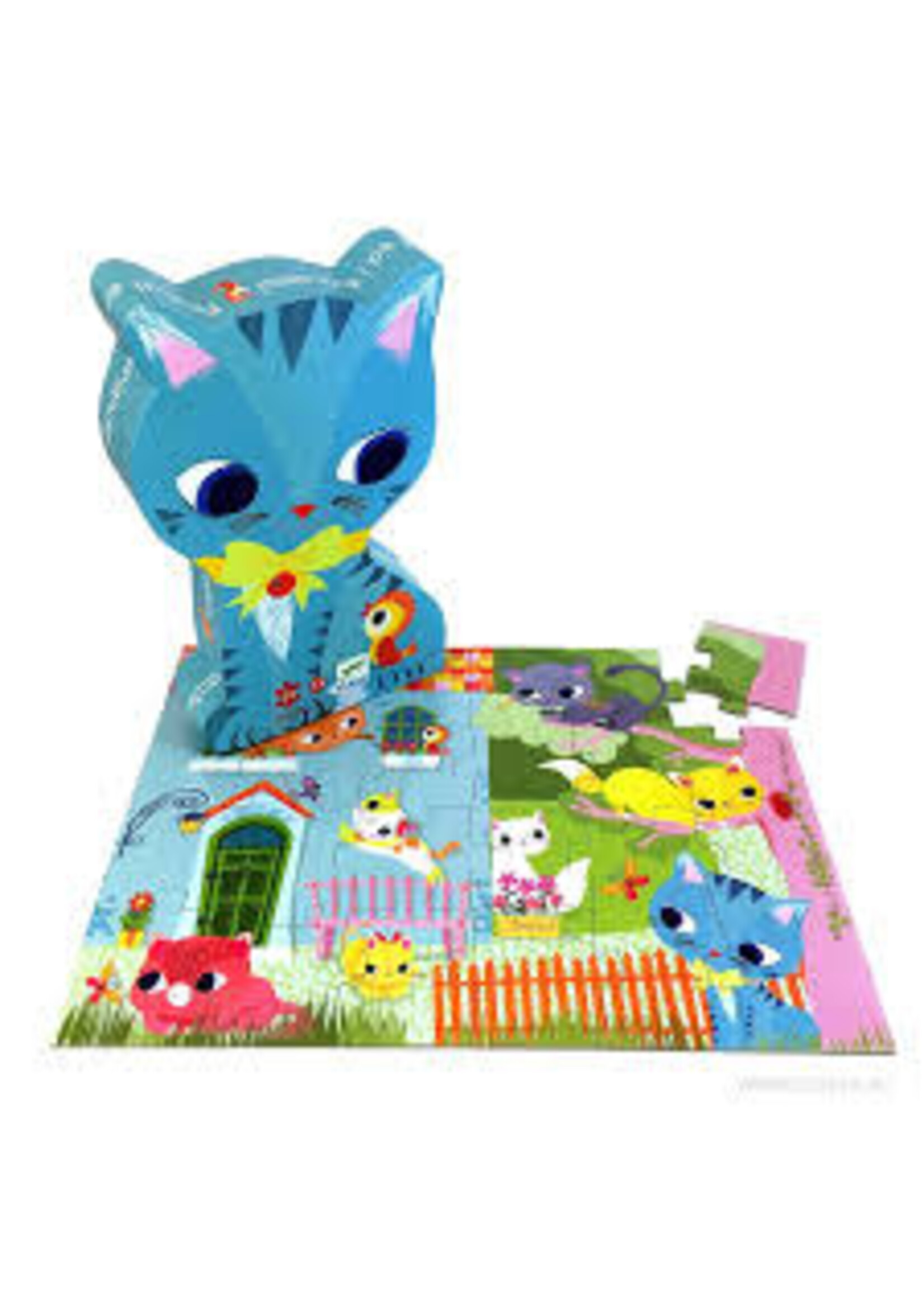 Djeco Djeco 7207 Silhouet puzzel - Pachat en zijn vrienden (24 stukjes)