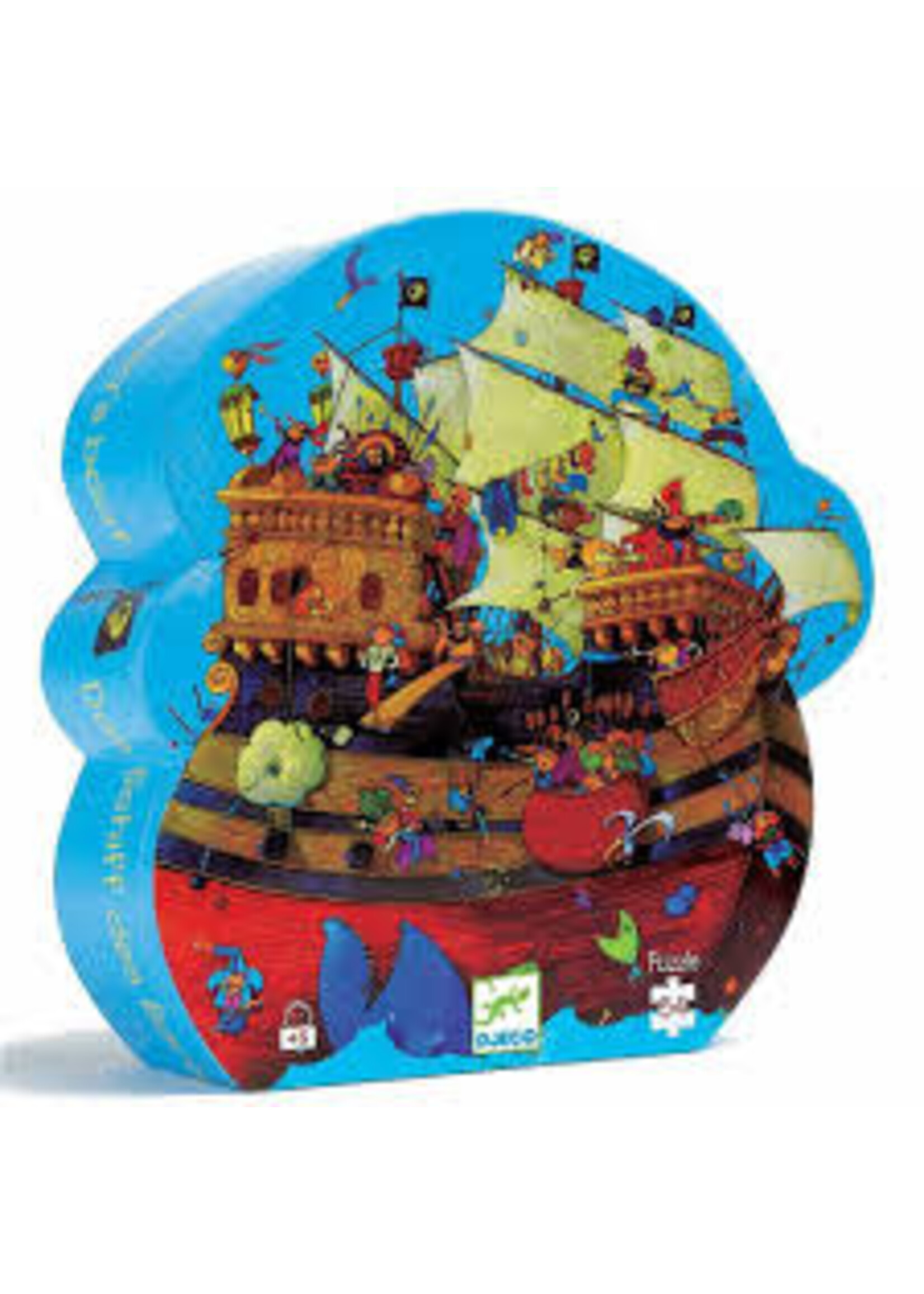 Djeco Djeco 7241 Silhouet puzzel - Barbarossa's boot (54 stukjes)