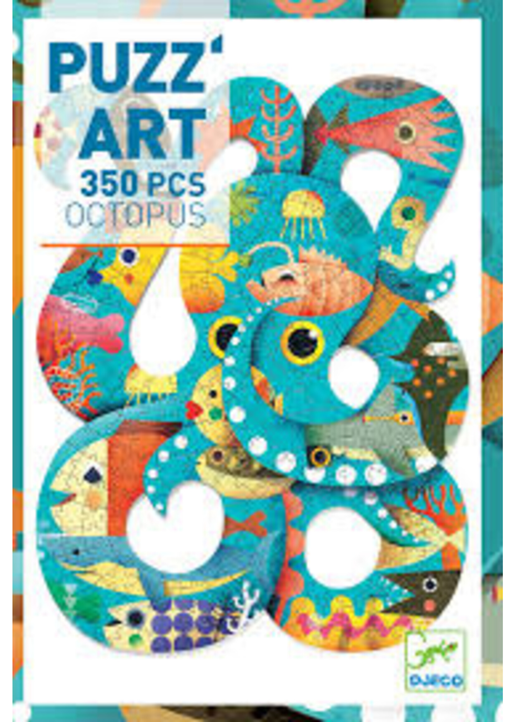 Djeco Djeco 7651 Puzzelkunst - Inktvis (350 stukjes)