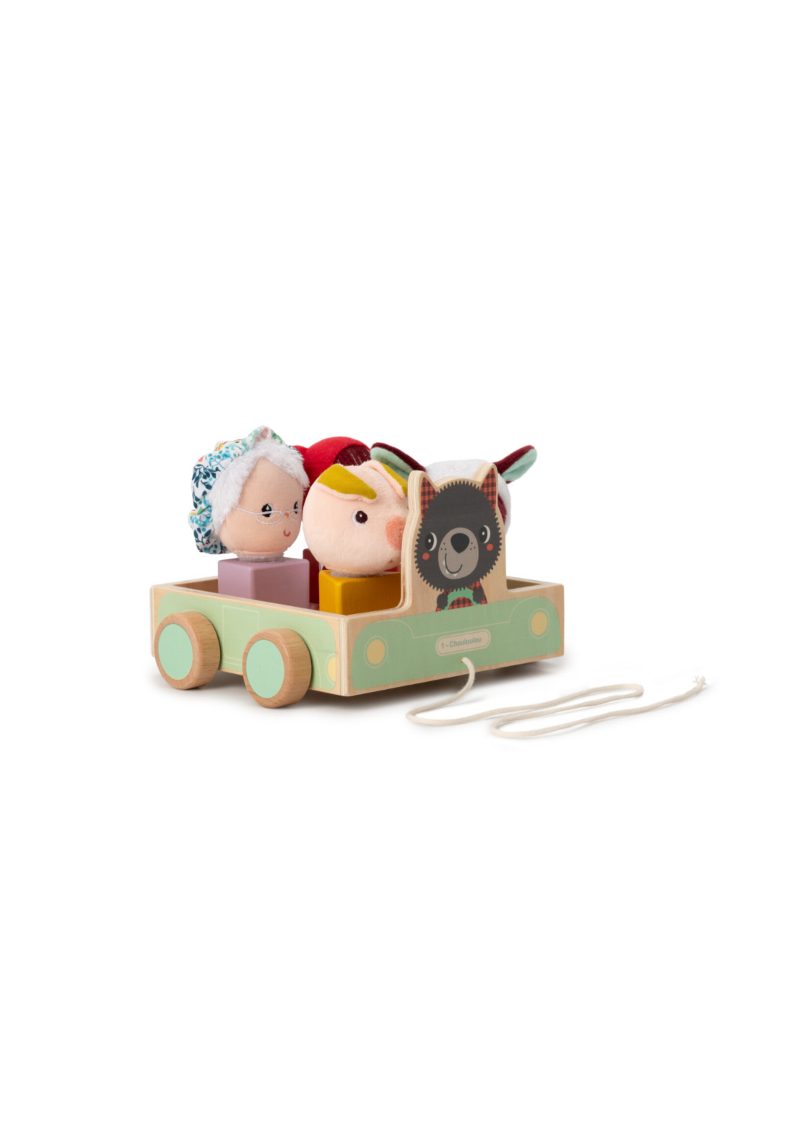 Lilliputiens Lilliputiens – Louis picnic trekauto met vormpjes