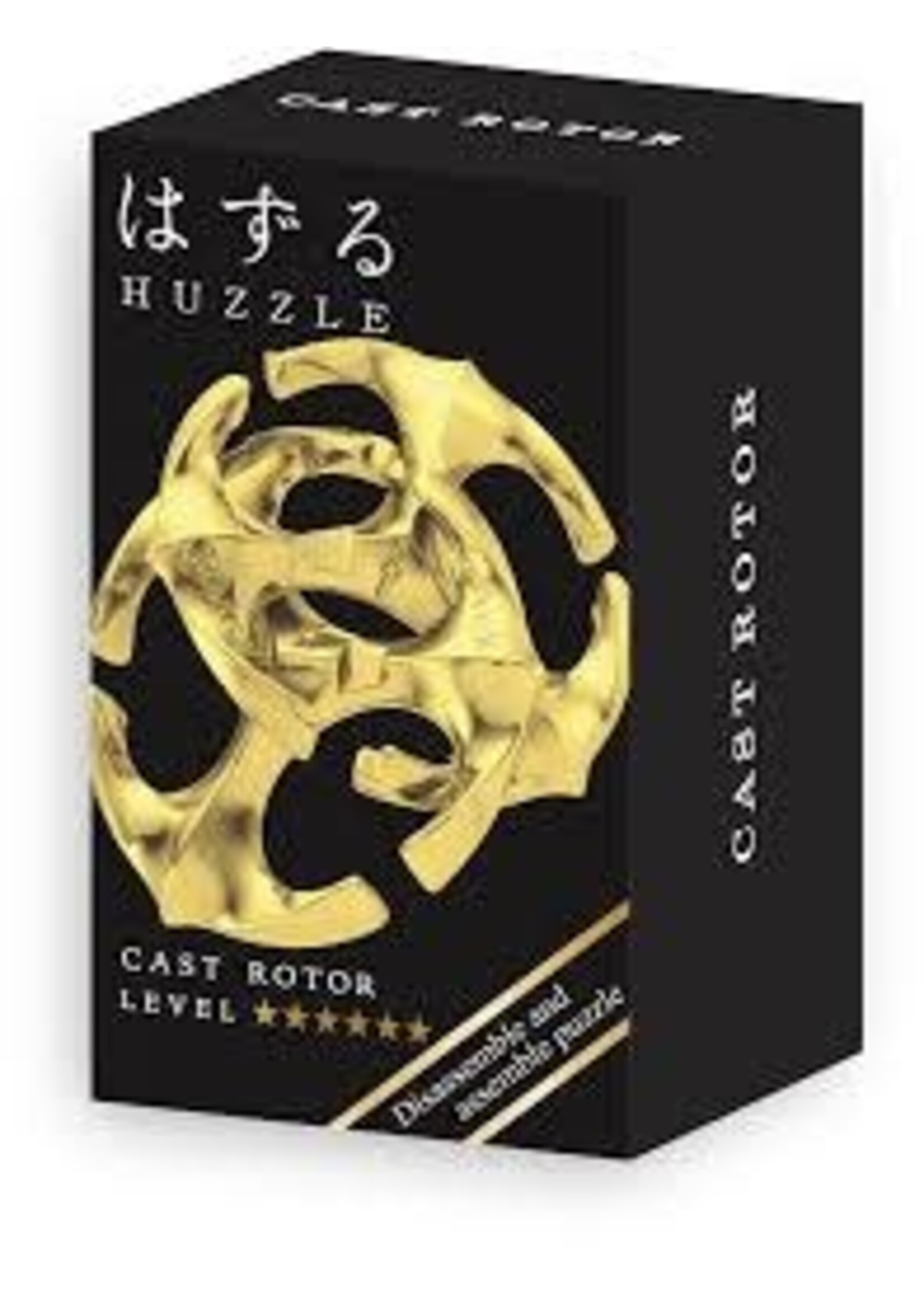 Huzzle Mini Huzzle Cast Puzzle - Rotor Gold (level 6)