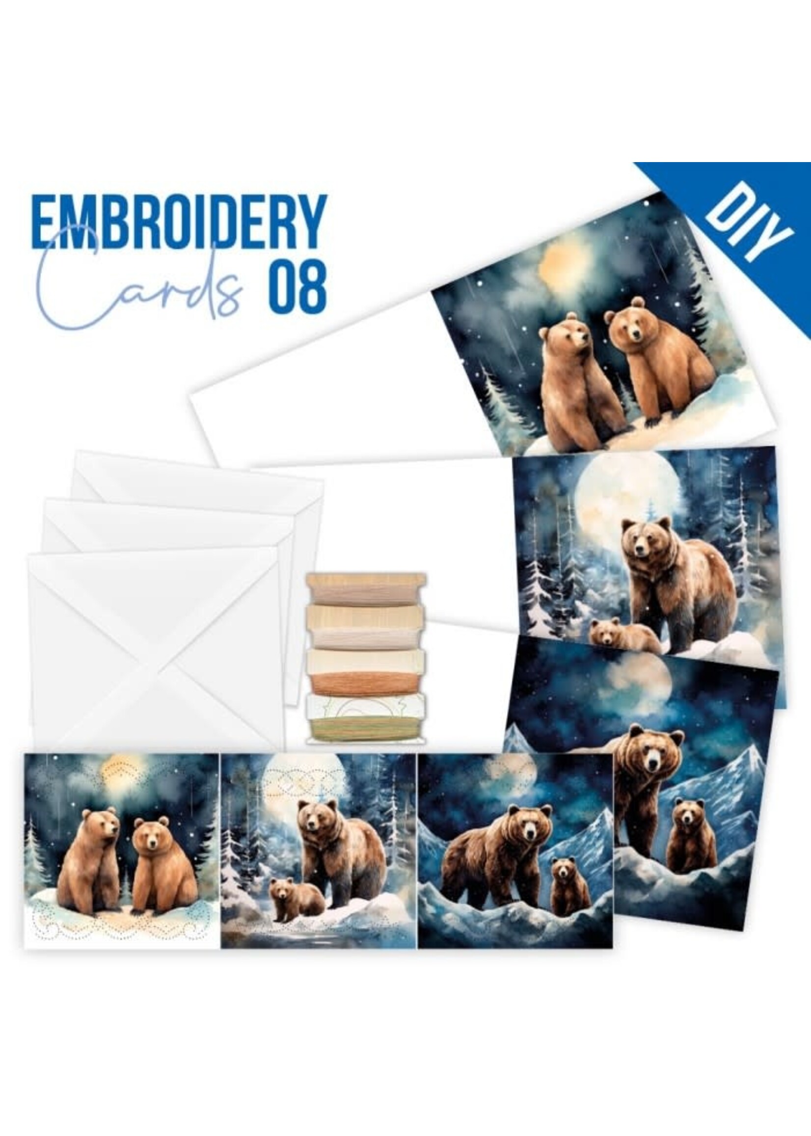 find it Stitch and Do Cards 8 - Berries Beauties - Grizzly