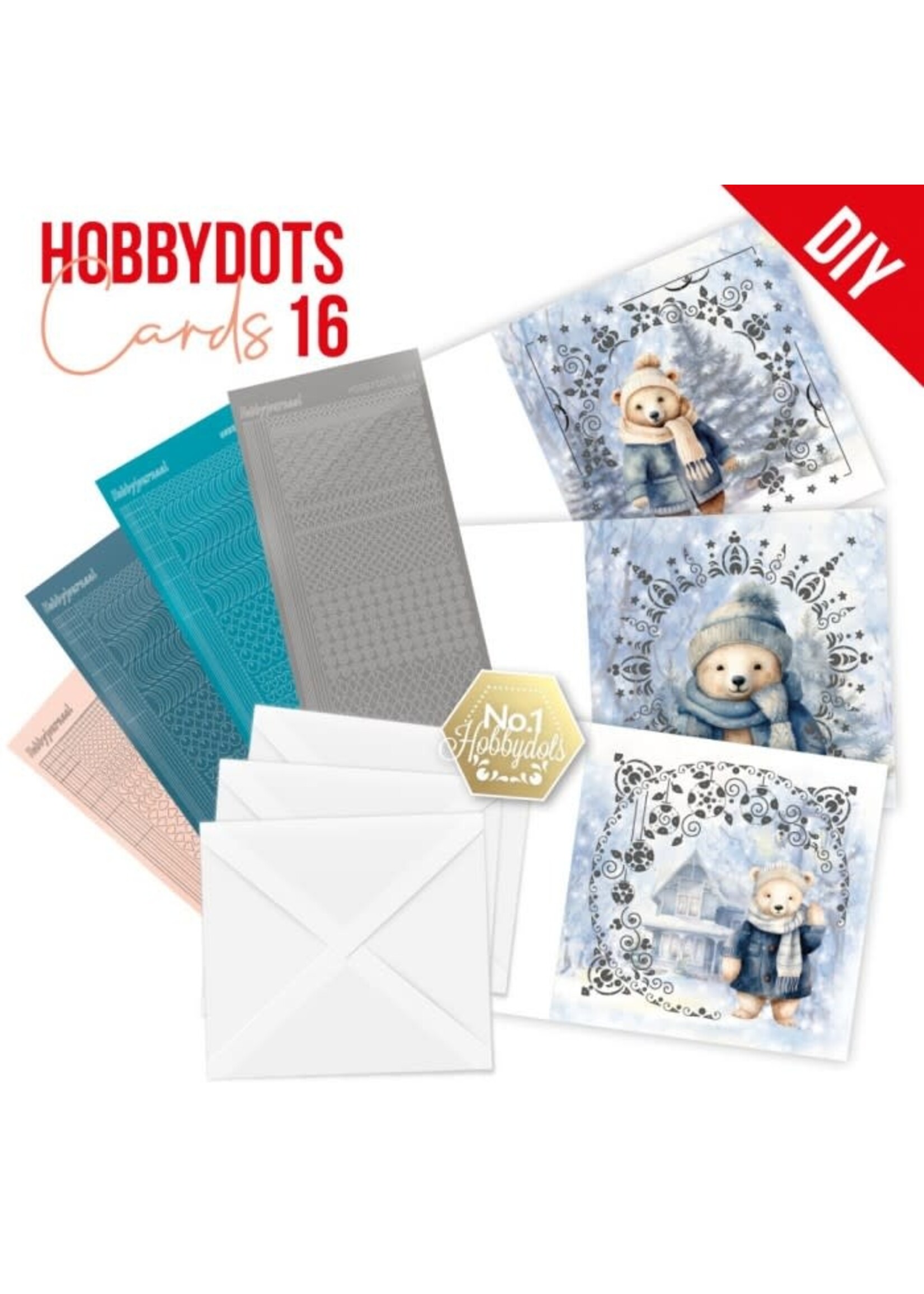 find it Dot and Do Cards 16 - Berries Beauties - Navy Winter