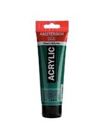 Talens Amsterdam Amsterdam Standard Series Acrylverf Tube 120 ml Permanentgroen Donker 619