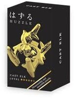 Huzzle Mini Huzzle Cast Puzzle - Elk Gold (level 5)