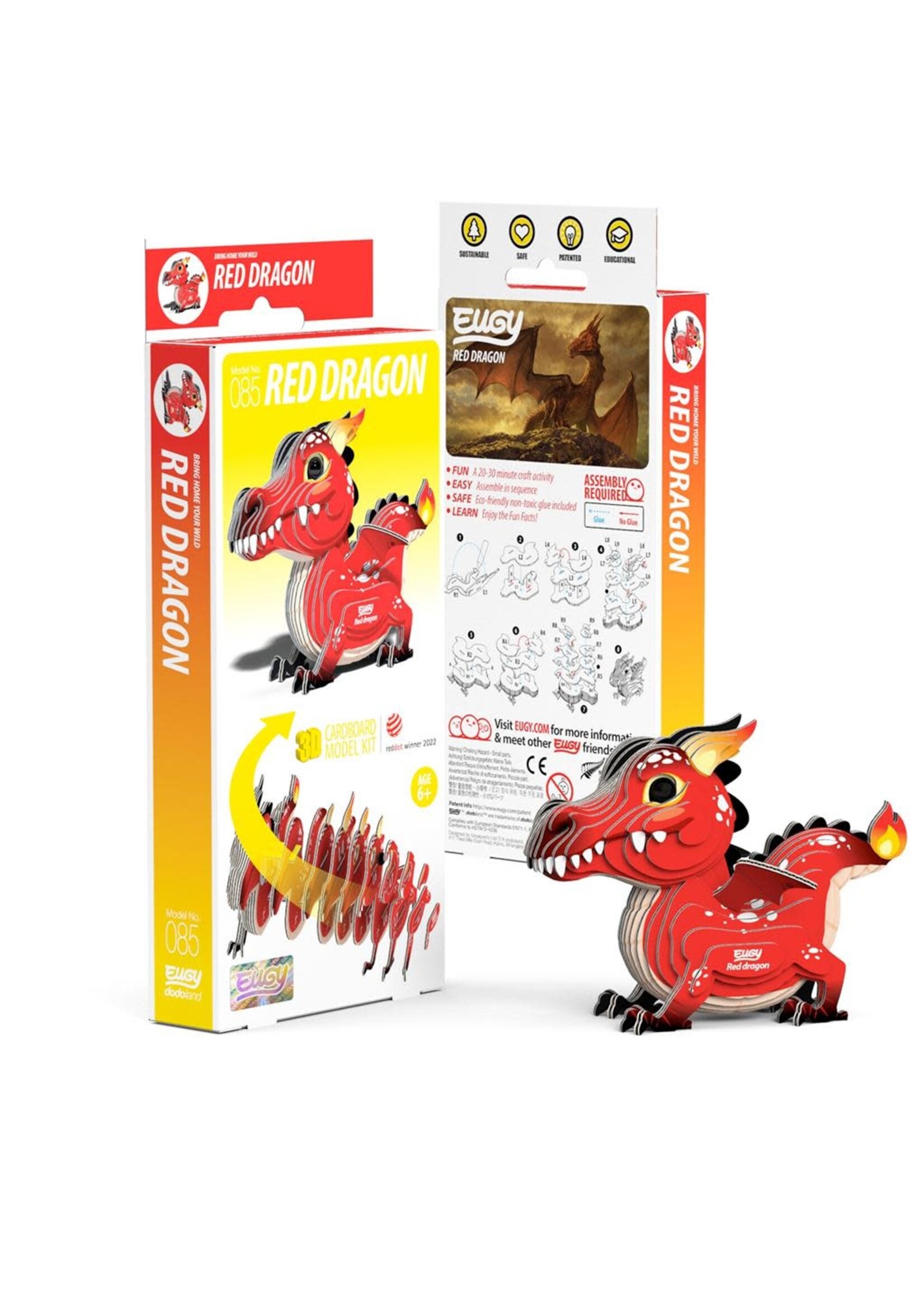 Eugy EUGY 3D - Dragon (RED)