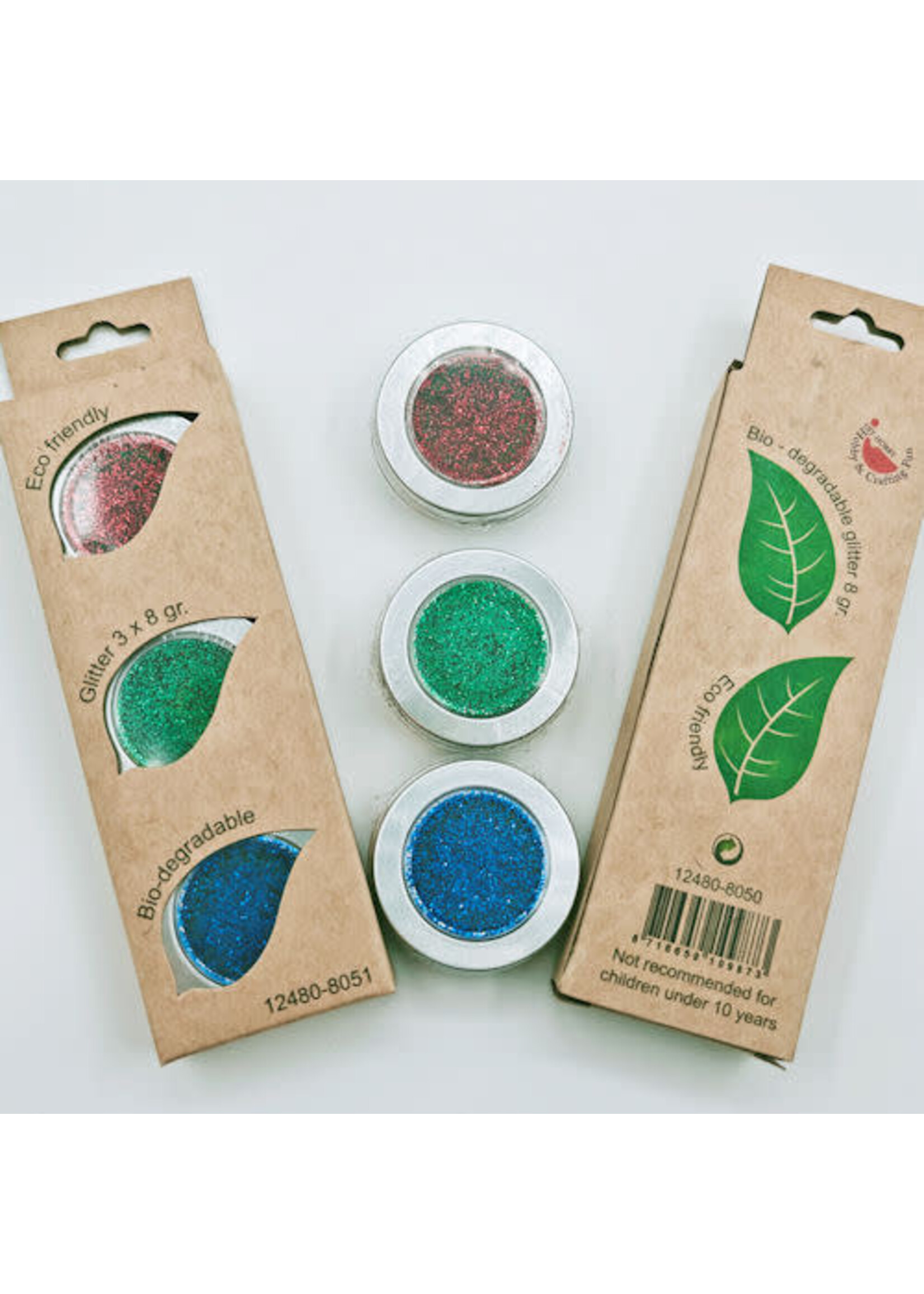 Hobby & crafting Fun Bio Glitter Set - Red, Green, Blue