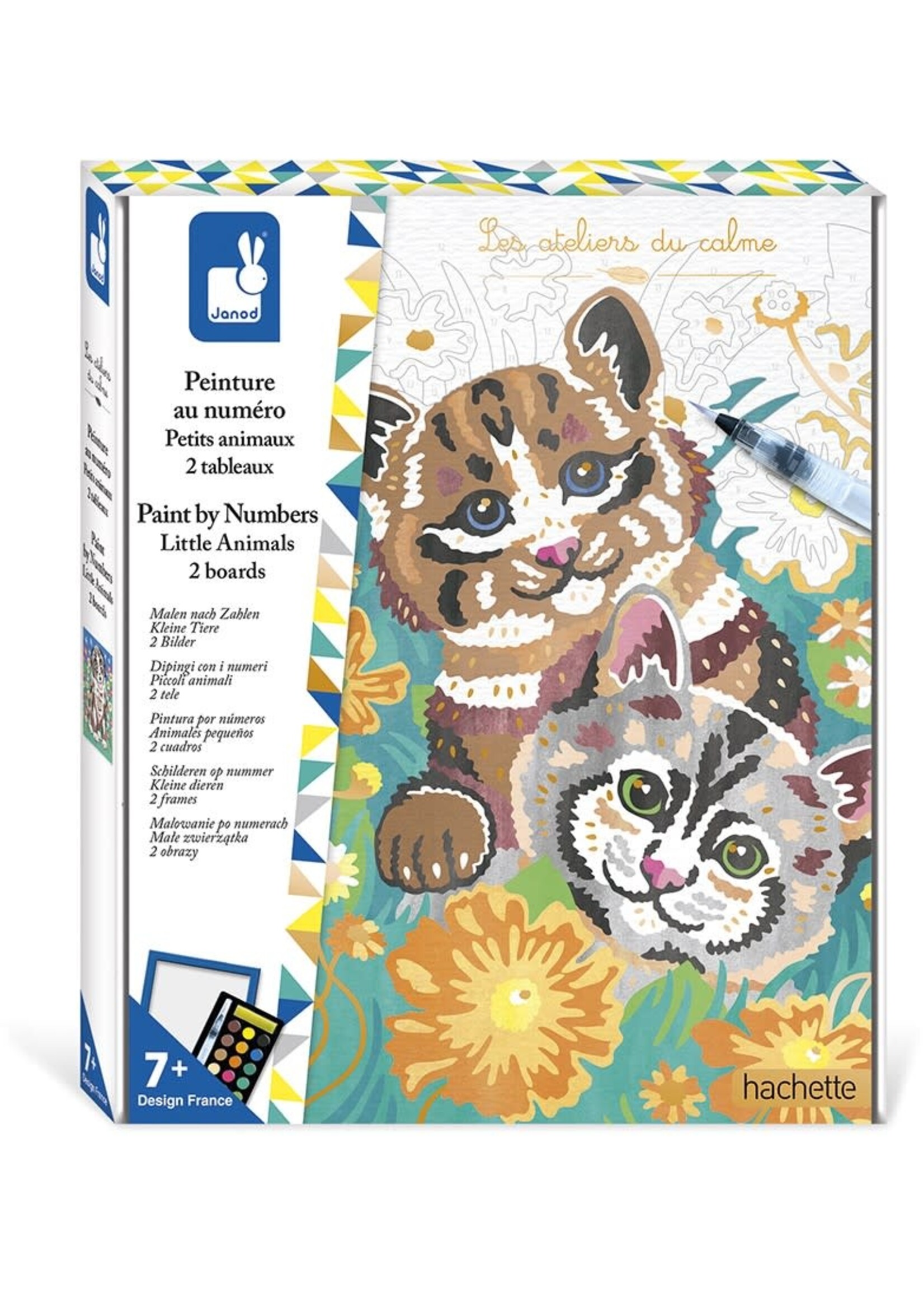 Janod Janod atelier - Verven op nummer - kleine dieren