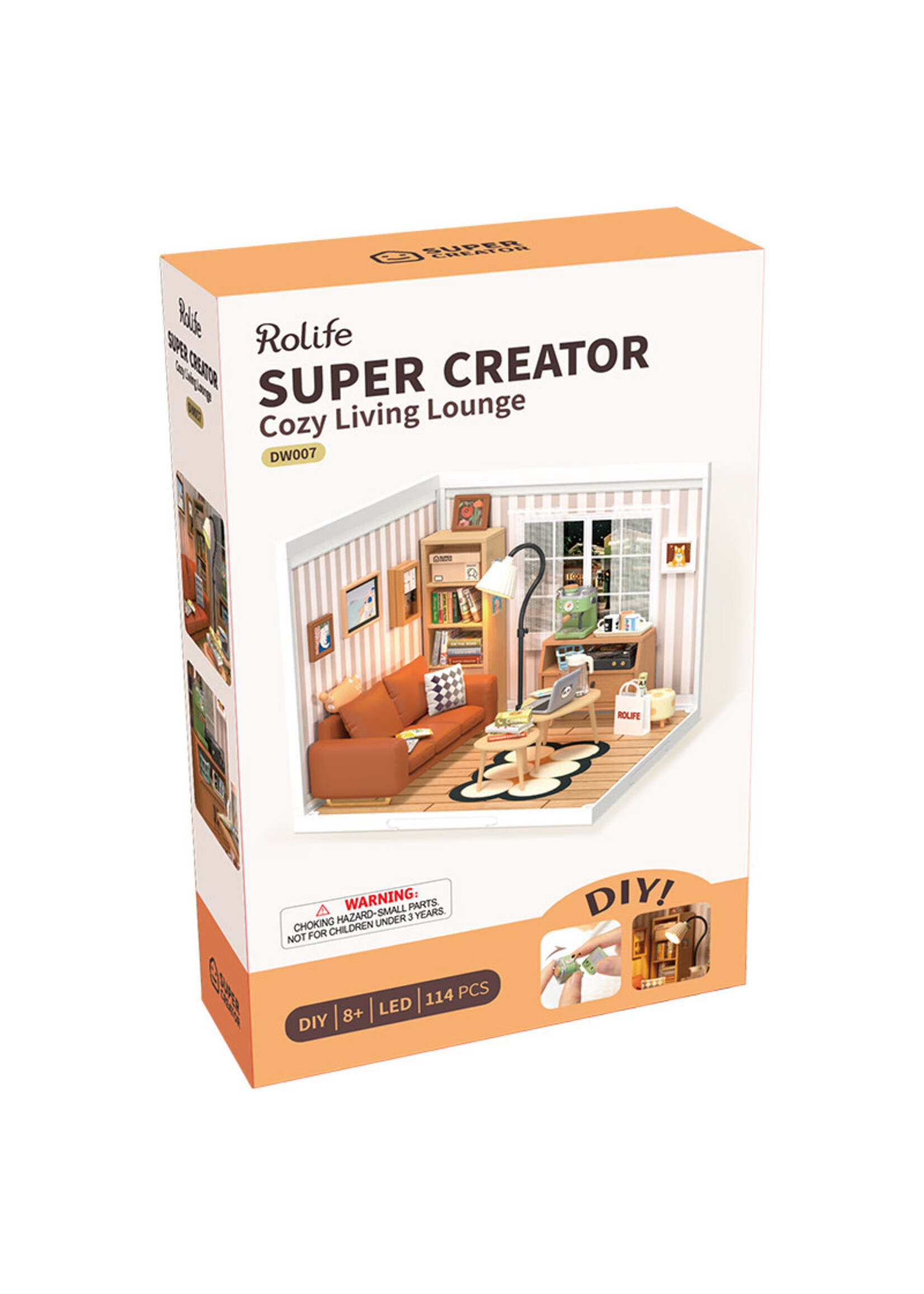 Rolife Robotime DIY Huisje Super Creator Cozy Living Lounge