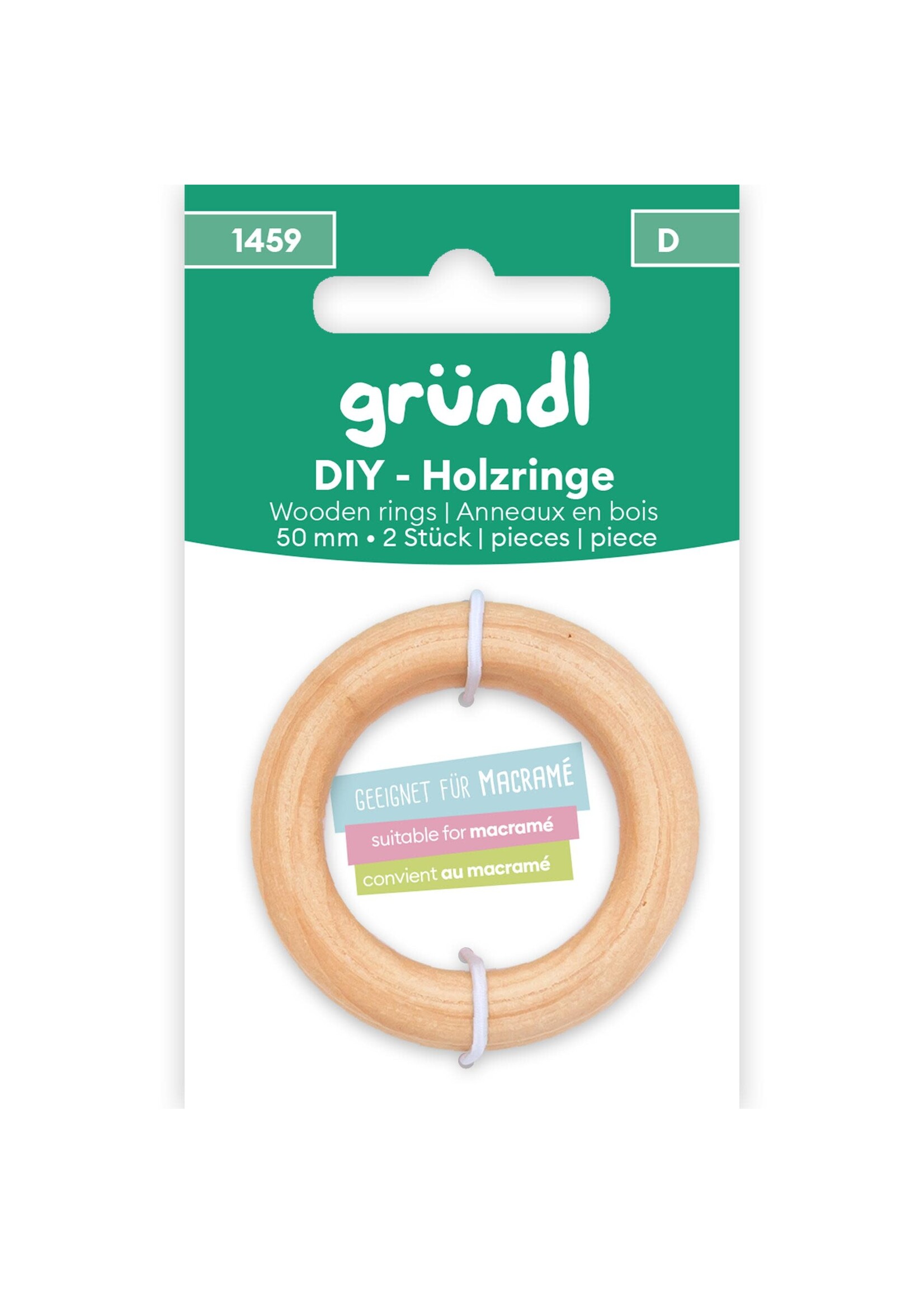Grundl Grundl - Houten ringen - 50 mm 2 stuks