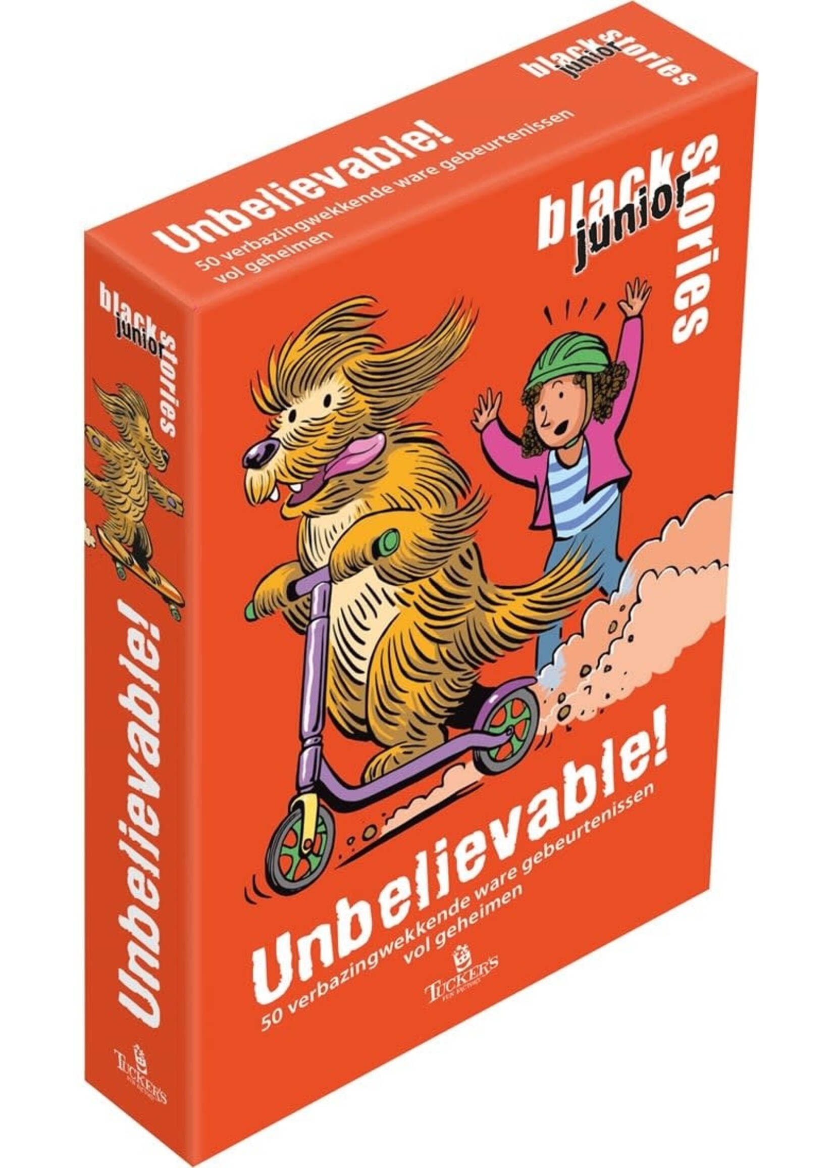 Tucker's Fun Factory TFF Black Stories Junior Unbelievable! 50 ware gebeurtenissen vol geheimen