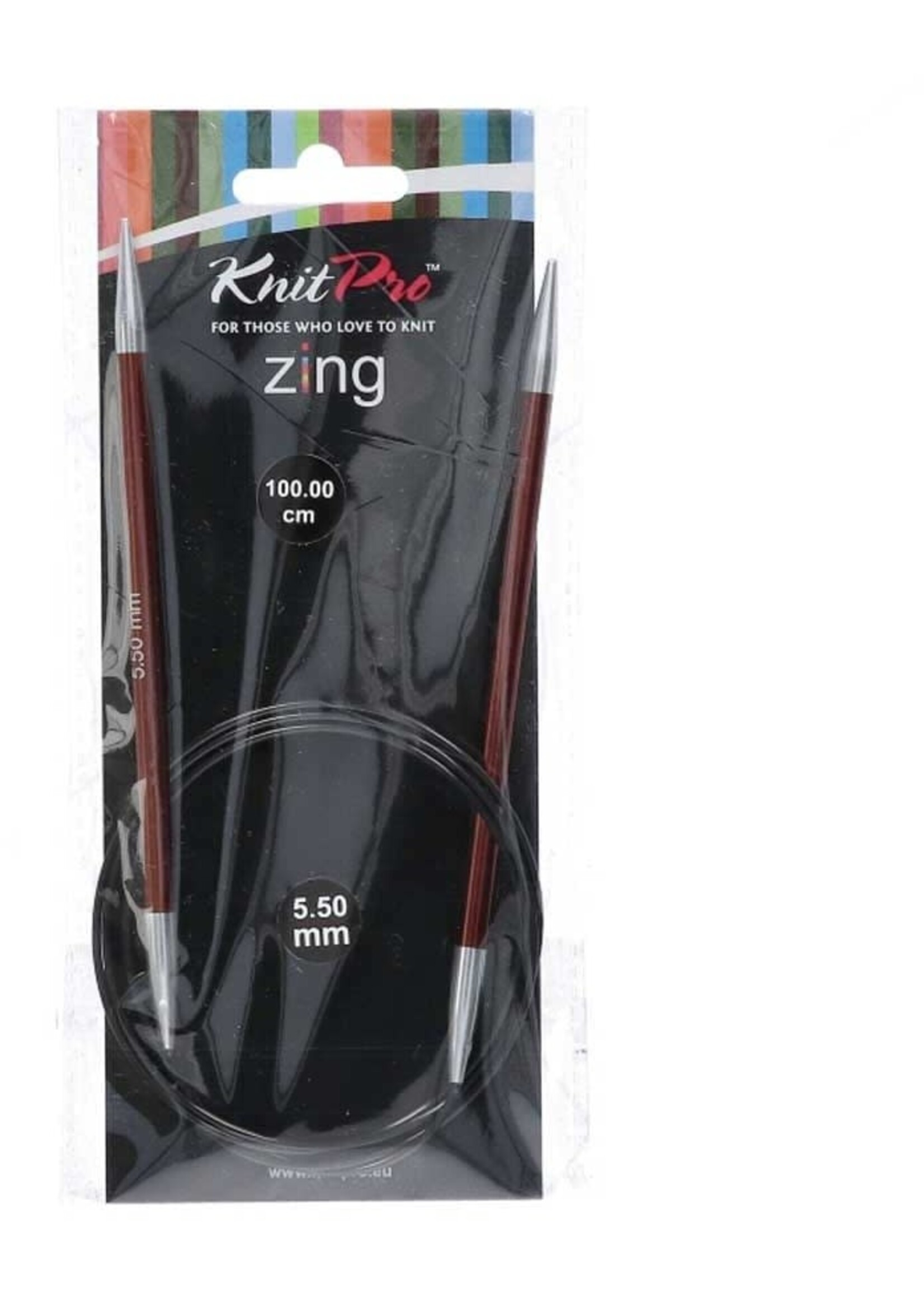 KnitPro Zing KnitPro Zing rondbreinaalden 100cm 5.50mm