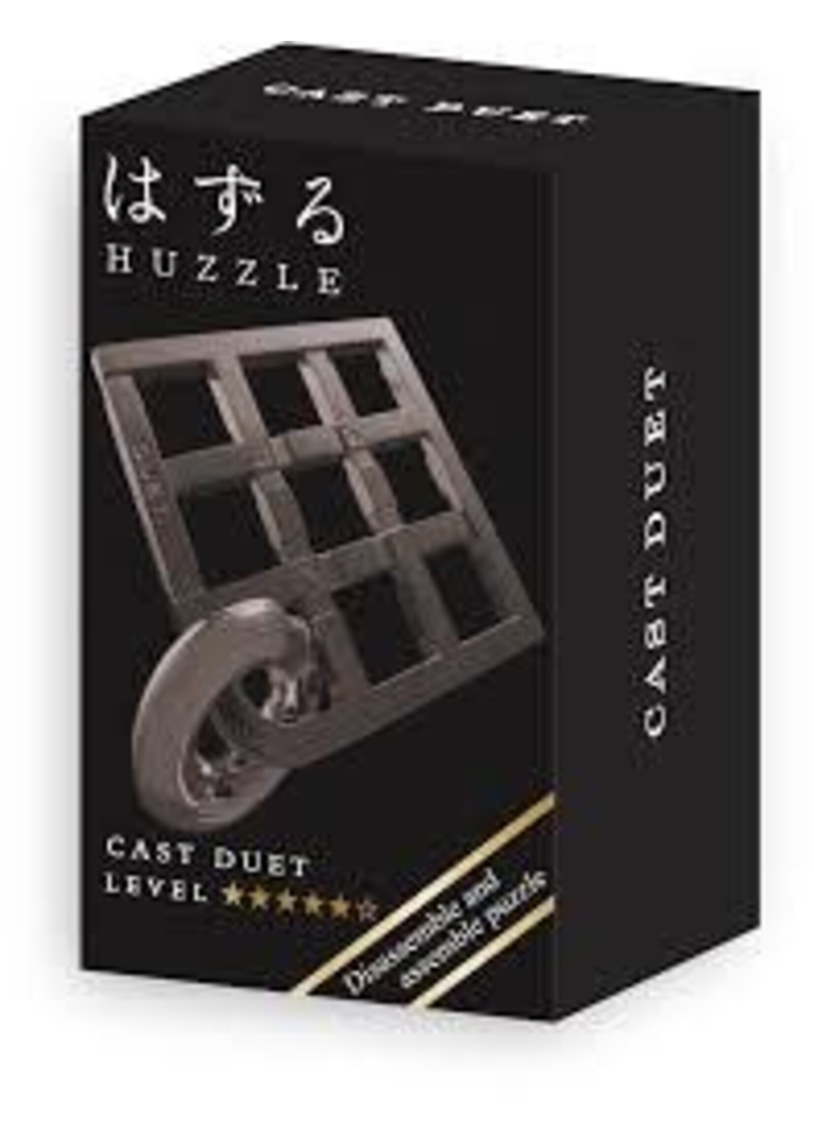 Huzzle Mini Huzzle Cast Puzzle - Duet Black (level 5)