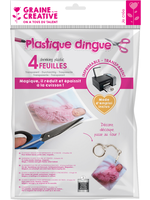 Graine Creative Krimpfolie Printbaar A4 Transparant 4 vel