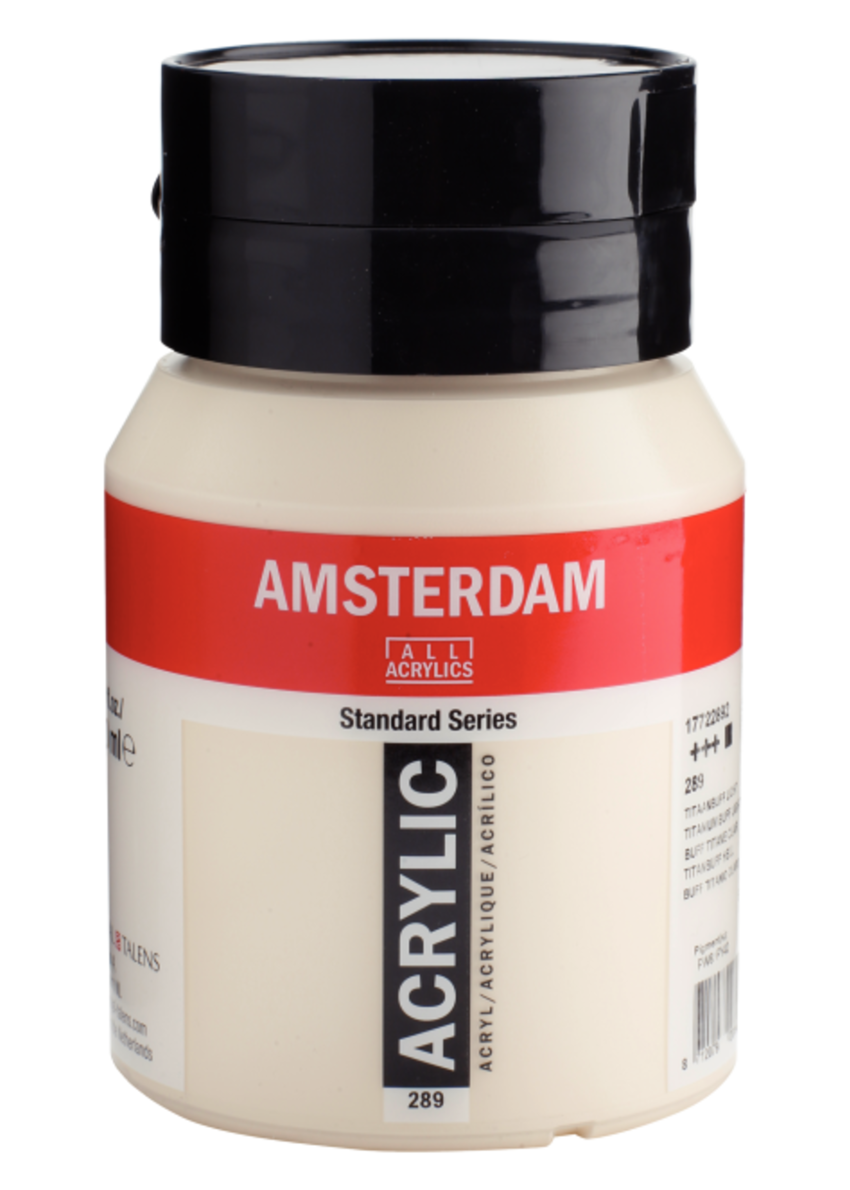 Talens Amsterdam Amsterdam Standard Series Acrylverf Pot 500 ml Titaanbuff Licht 289