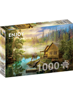 Enjoy Puzzle Enjoy A Log Cabin on the River (1000)