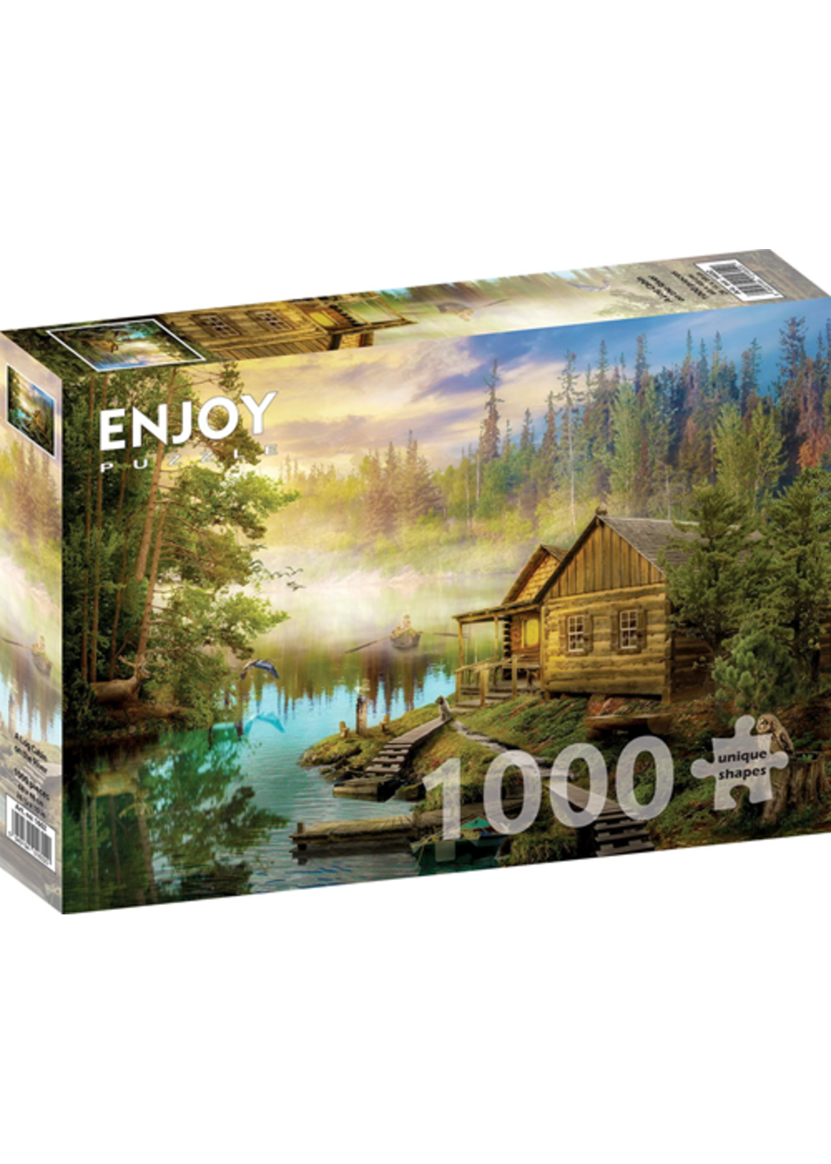 Enjoy Puzzle Enjoy A Log Cabin on the River (1000)