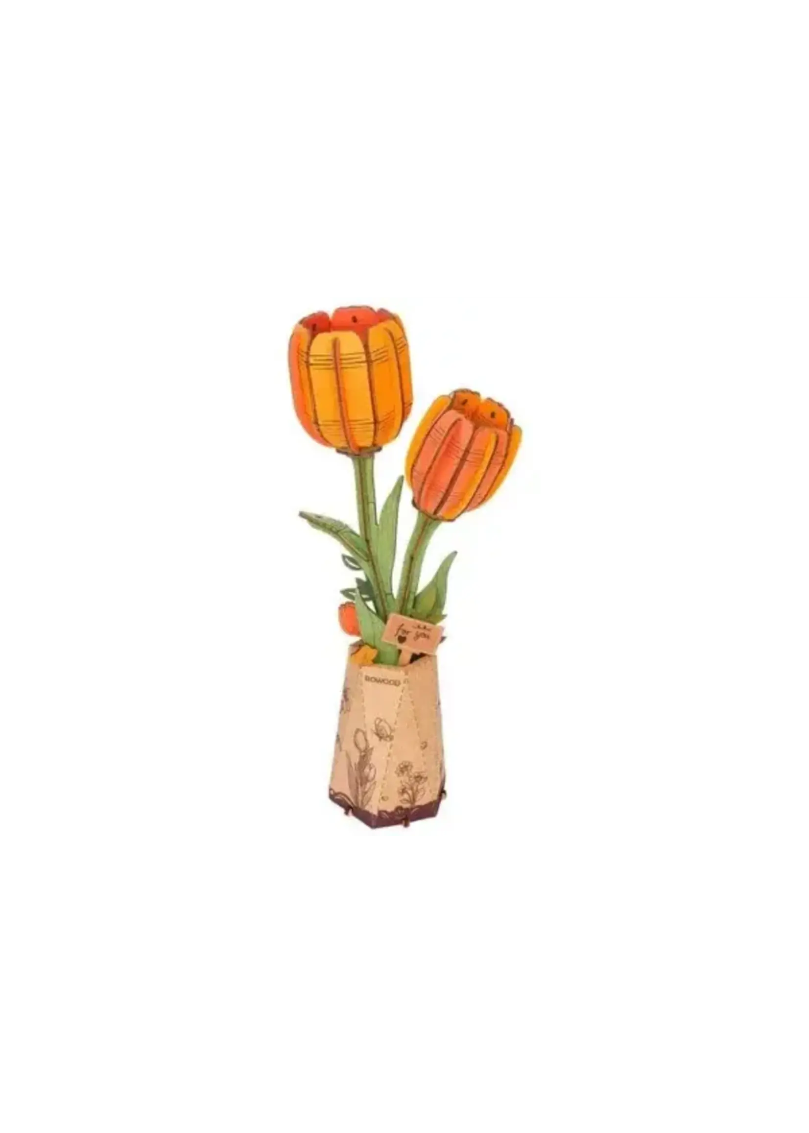 Rowood Rowood - Orange tulip - Woodbloom craft