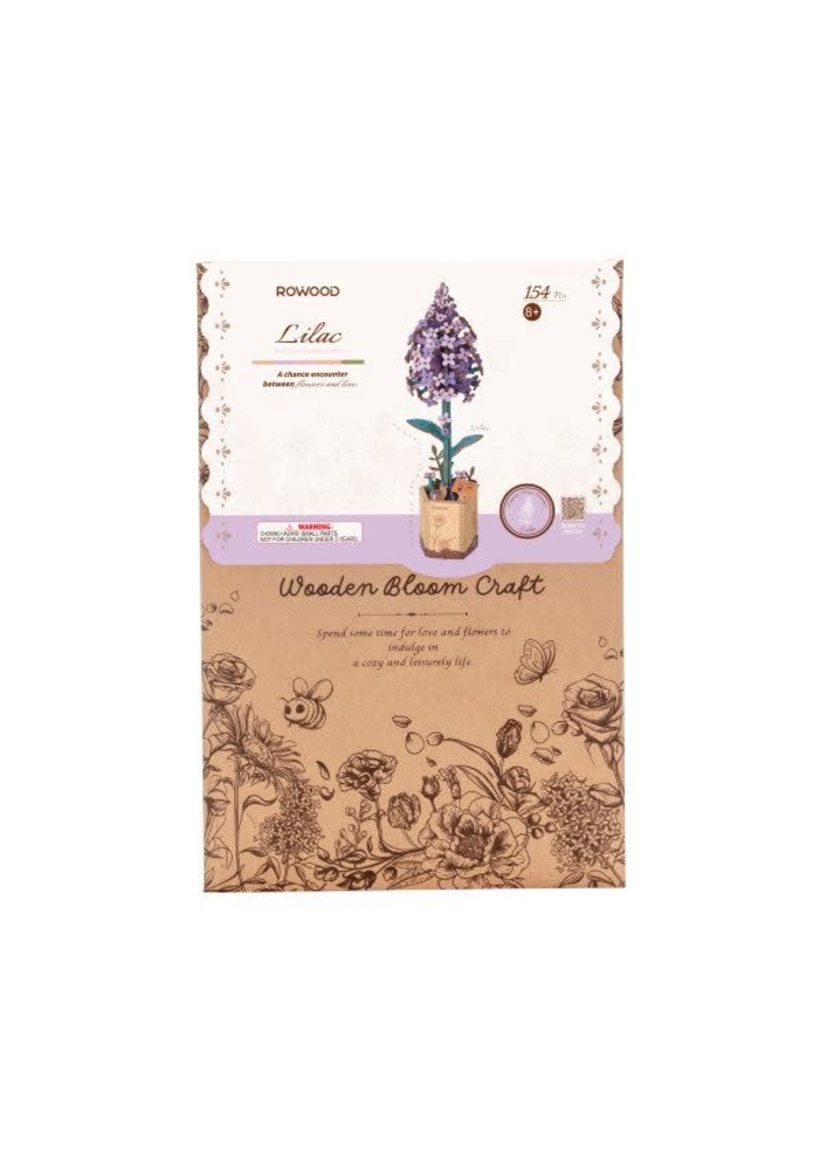 Rowood Robotime - Lilac - Wooden Bloom Craft