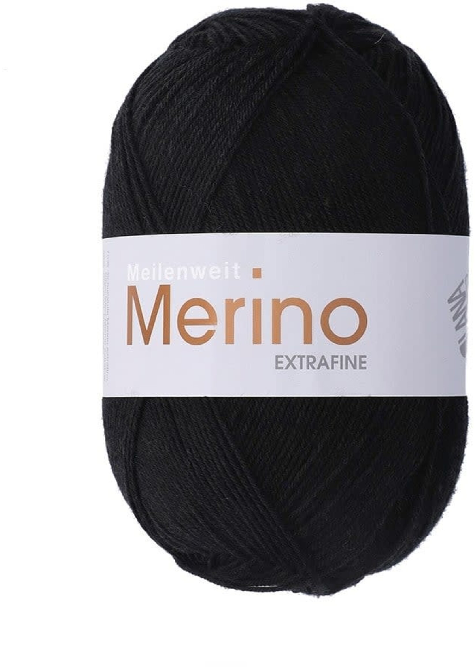 Lana Grossa Lana Grossa Meilenweit Merino Extra Fijn 100gr 2402 zwart