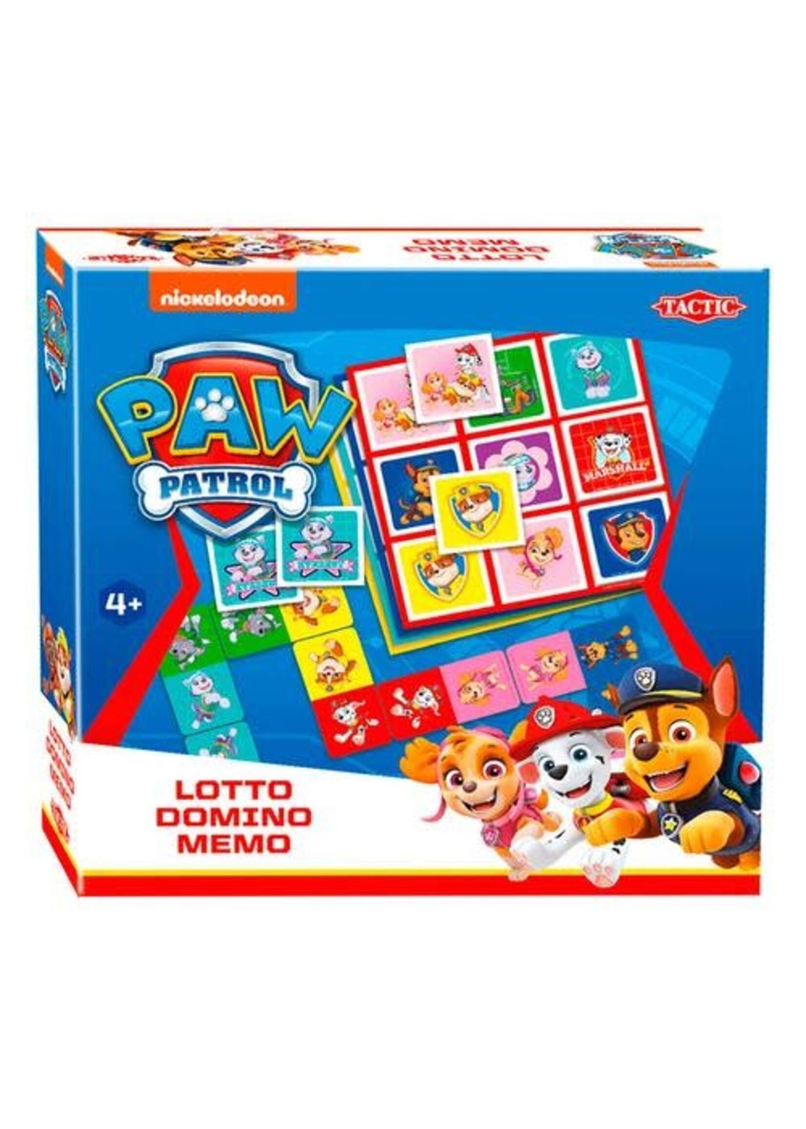 Tactic Selecta Paw Patrol 3-in-1: Memo – Lotto – Domino