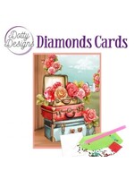 Dotty Designs Dotty design - Diamond Cards - Roses and Suitcase
