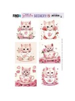 find it Berrie's Beauties - push out sheet - Kitten in cup