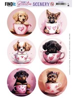 find it Berrie's Beauties - push out sheet - Puppy in cup
