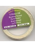 Jalekro Kralendraad Beige 0.35mm² - 15 meter