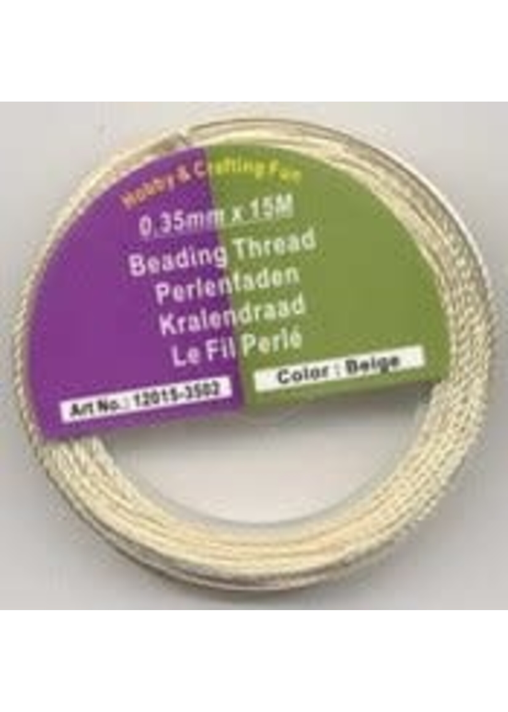 Jalekro Kralendraad Beige 0.35mm² - 15 meter
