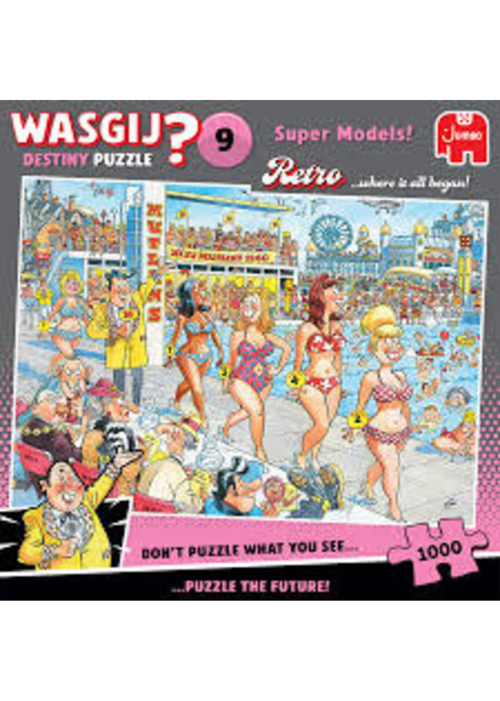 Jumbo Wasgij Retro Destiny 9 Topmodellen! (1000 stukjes)