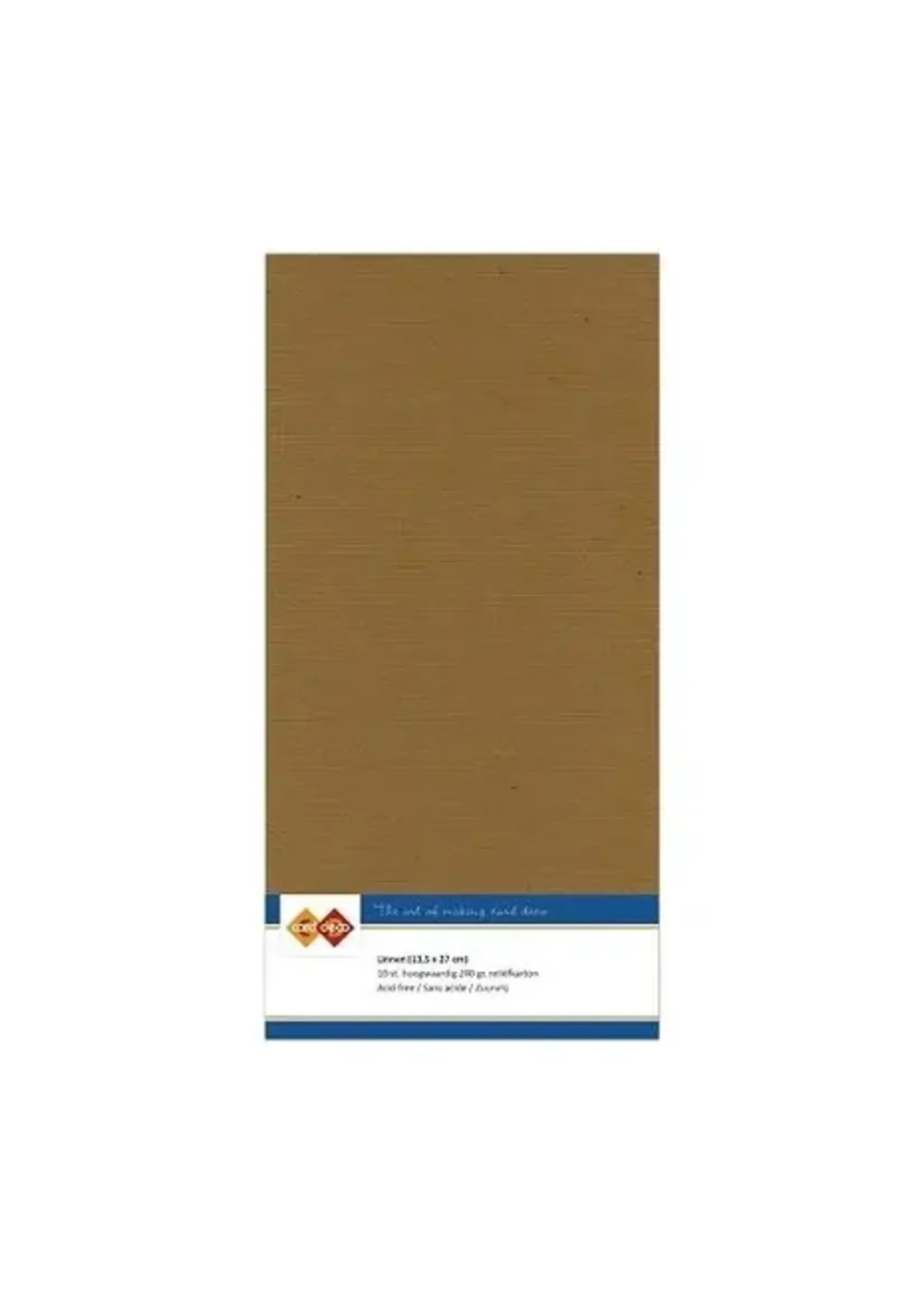 Card deco Card Deco Linnen Kaarten 10 stuks